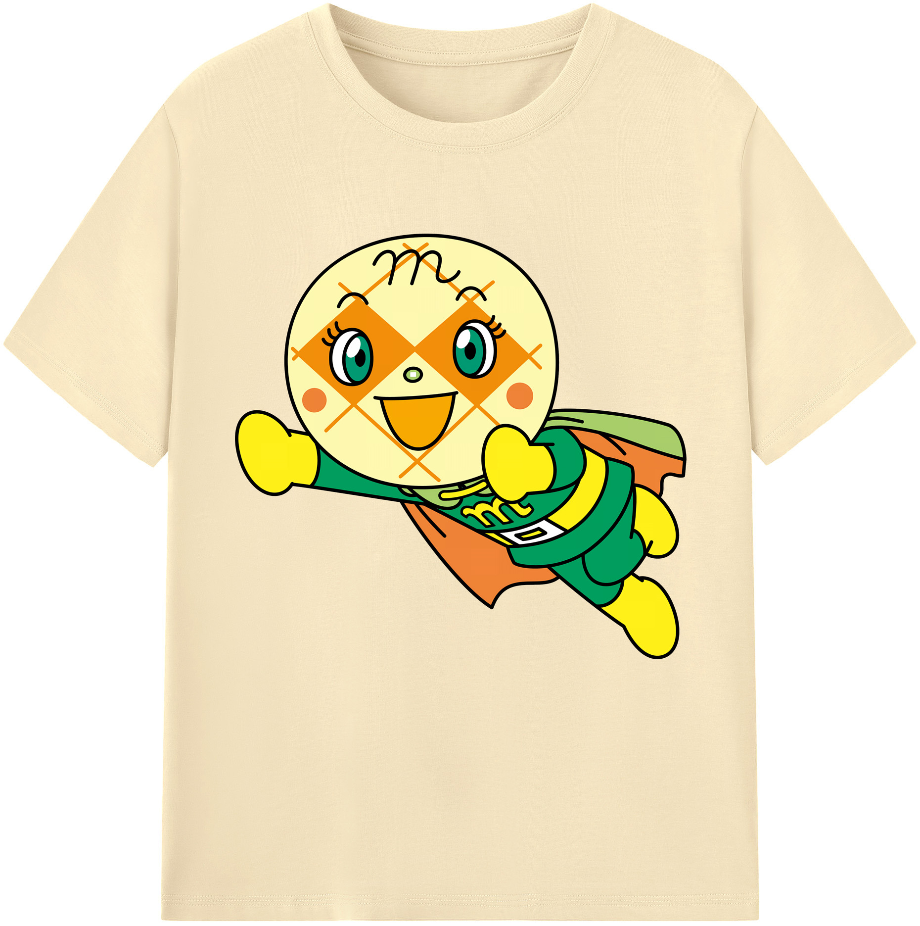 （画像用） アンパンマン Anpanman 綿100％半袖Tシャツ（フロントプリント）