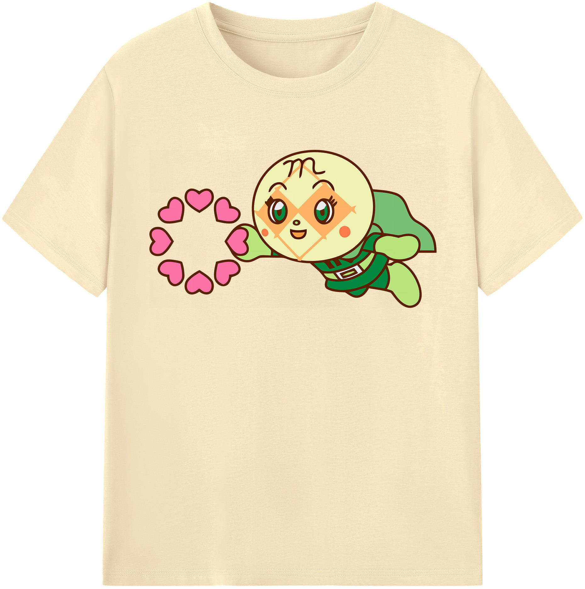 （画像用） アンパンマン Anpanman 綿100％半袖Tシャツ（フロントプリント）