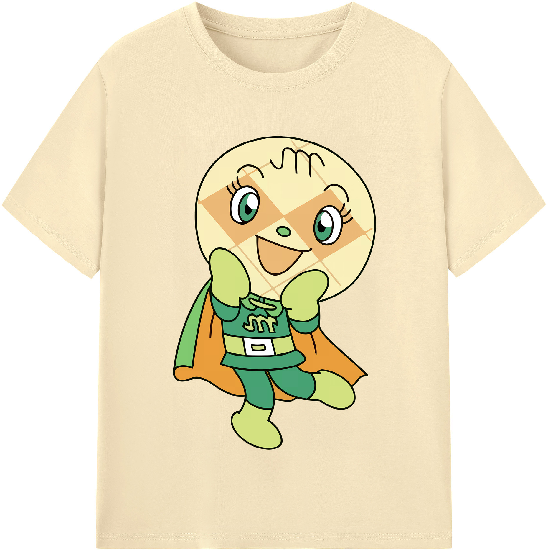 （画像用） アンパンマン Anpanman 綿100％半袖Tシャツ（フロントプリント）