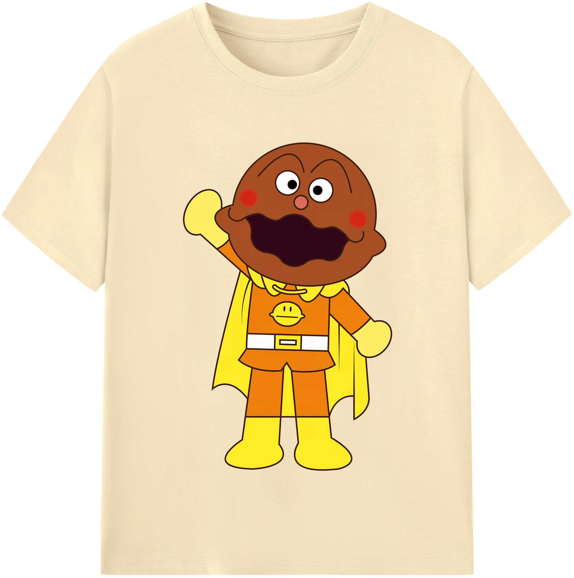 （画像用） アンパンマン Anpanman 綿100％半袖Tシャツ（フロントプリント）