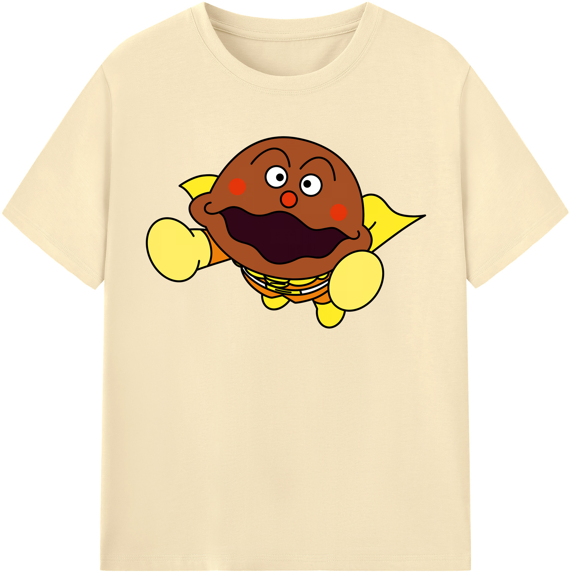 （画像用） アンパンマン Anpanman 綿100％半袖Tシャツ（フロントプリント）