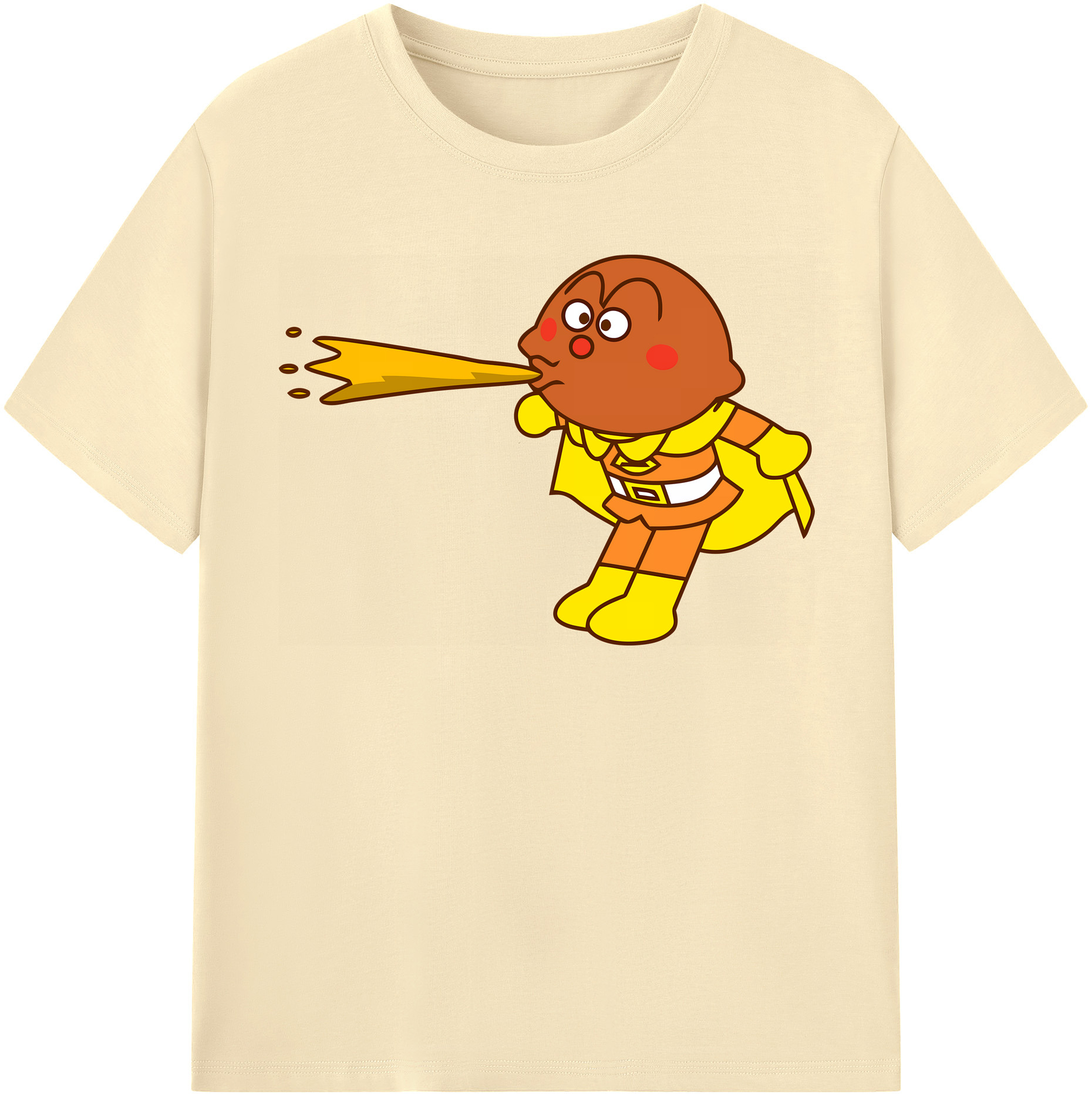 （画像用） アンパンマン Anpanman 綿100％半袖Tシャツ（フロントプリント）