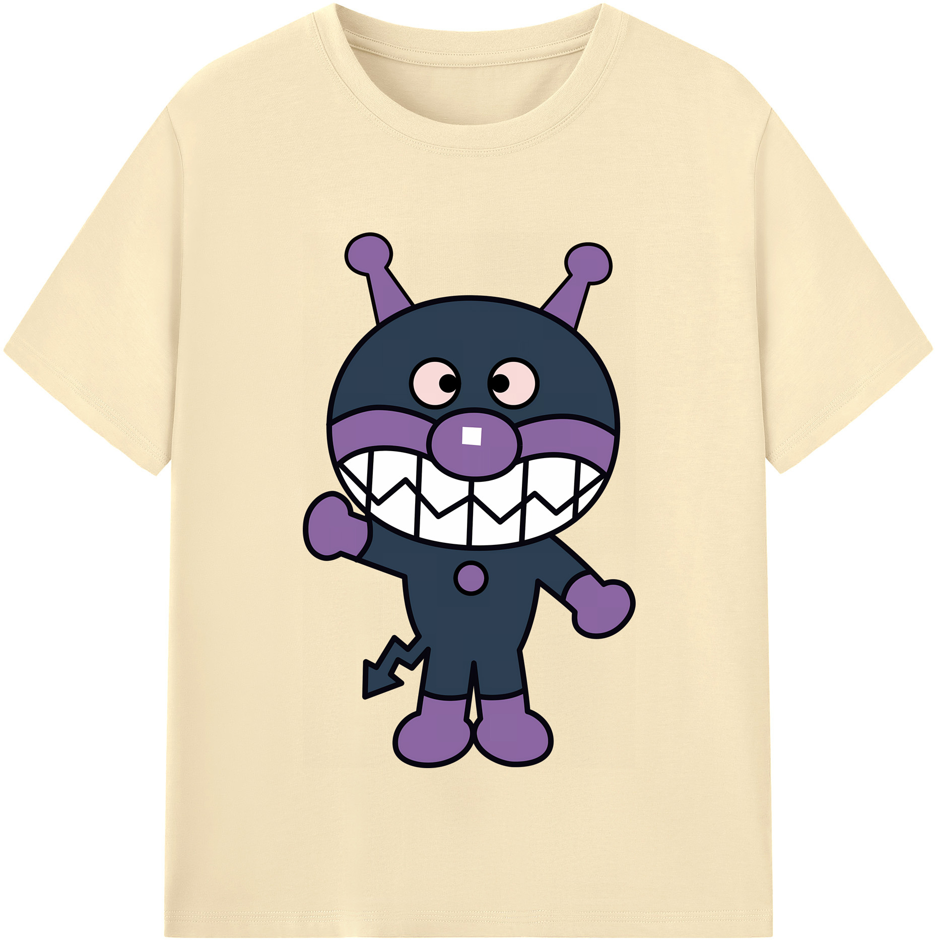 （画像用） アンパンマン Anpanman 綿100％半袖Tシャツ（フロントプリント）