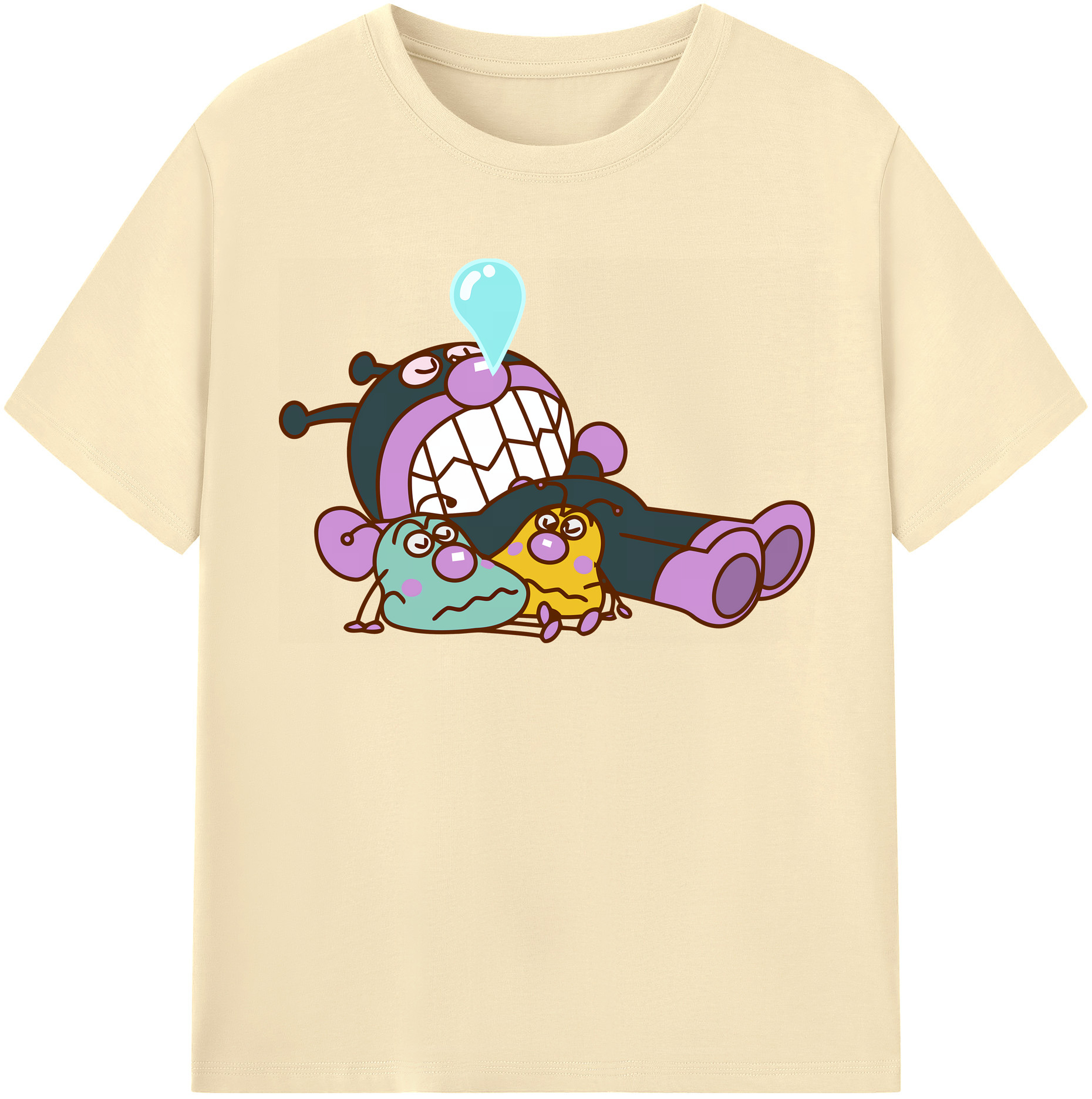 （画像用） アンパンマン Anpanman 綿100％半袖Tシャツ（フロントプリント）