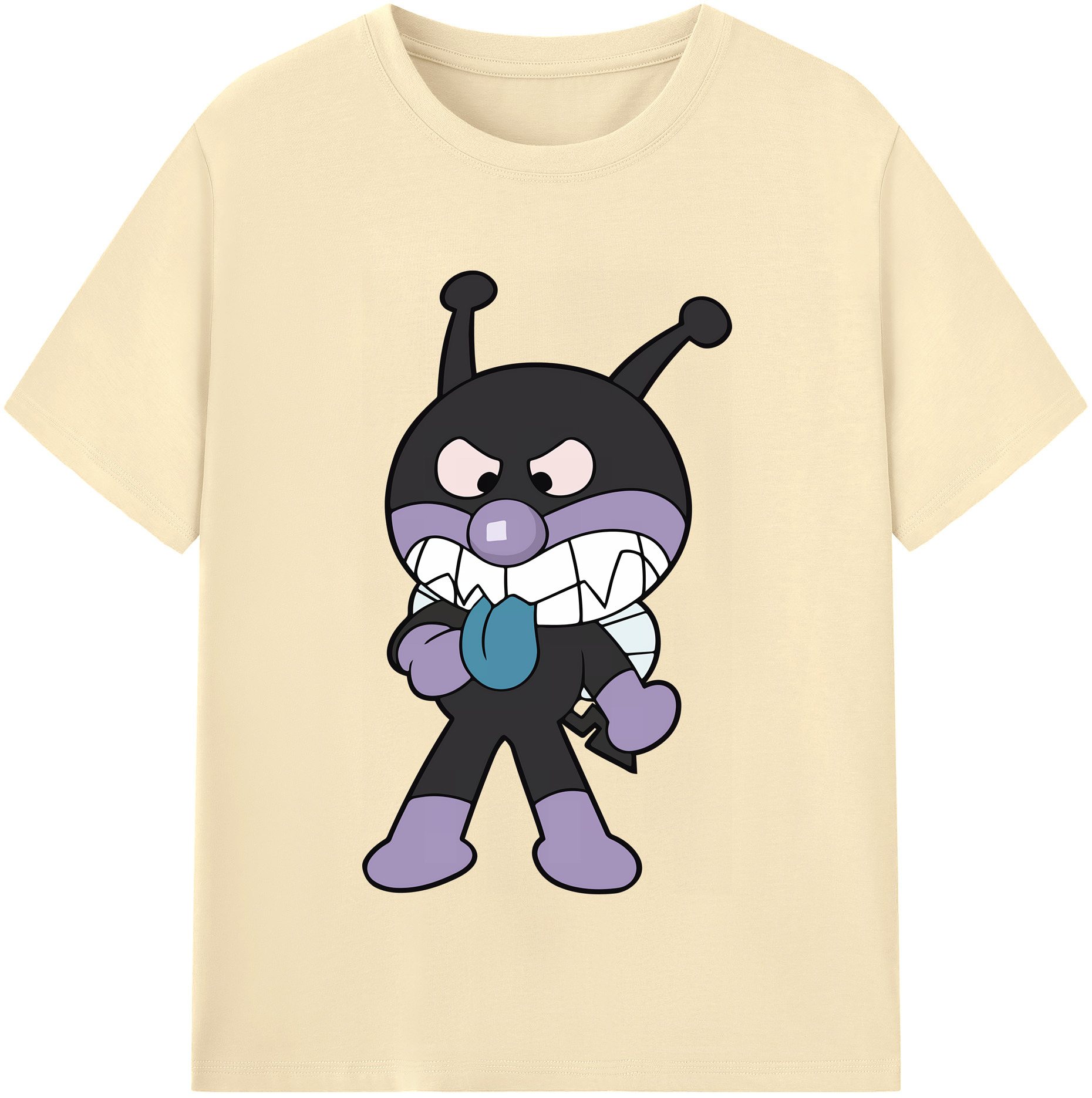 （画像用） アンパンマン Anpanman 綿100％半袖Tシャツ（フロントプリント）
