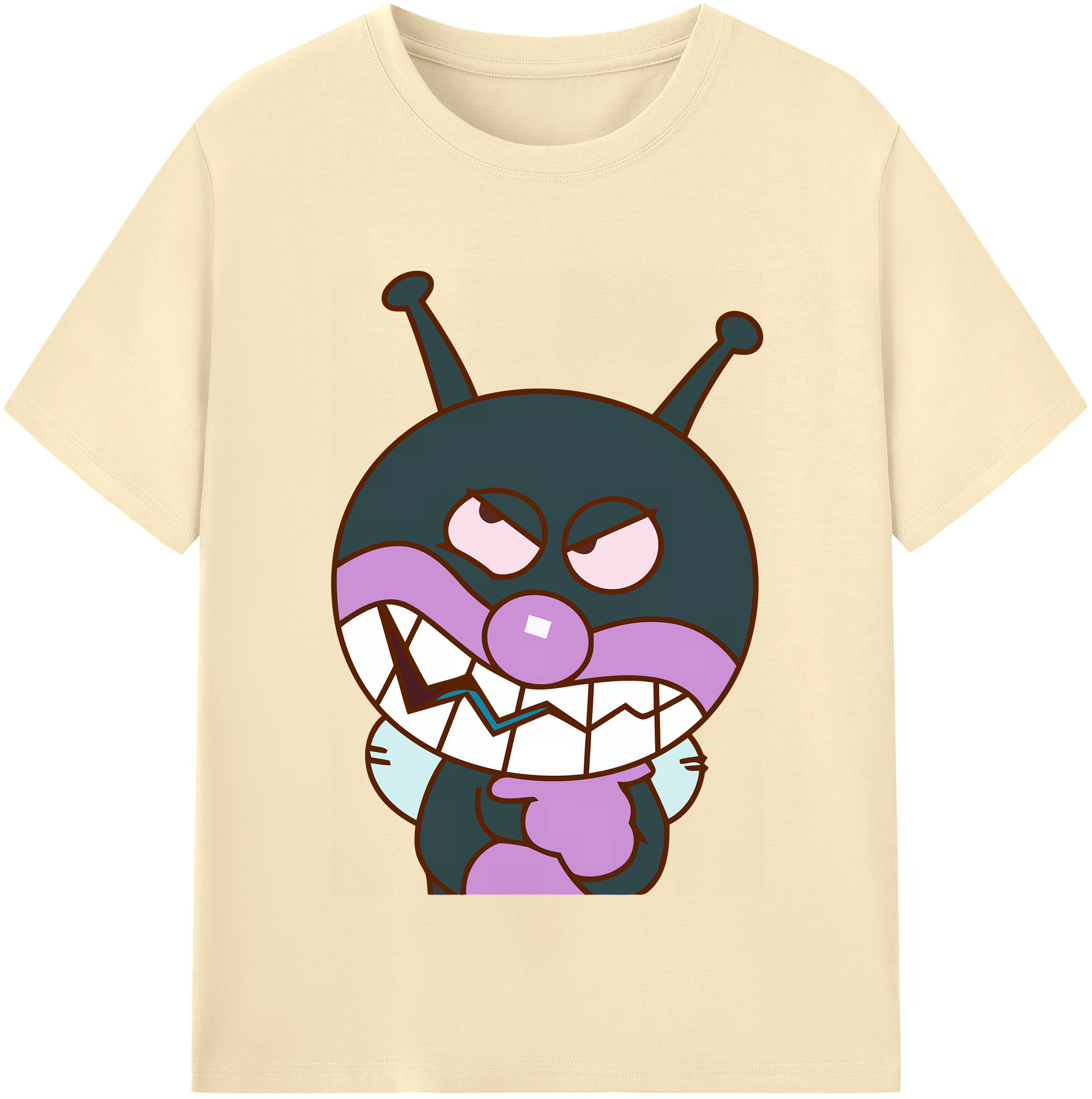 （画像用） アンパンマン Anpanman 綿100％半袖Tシャツ（フロントプリント）
