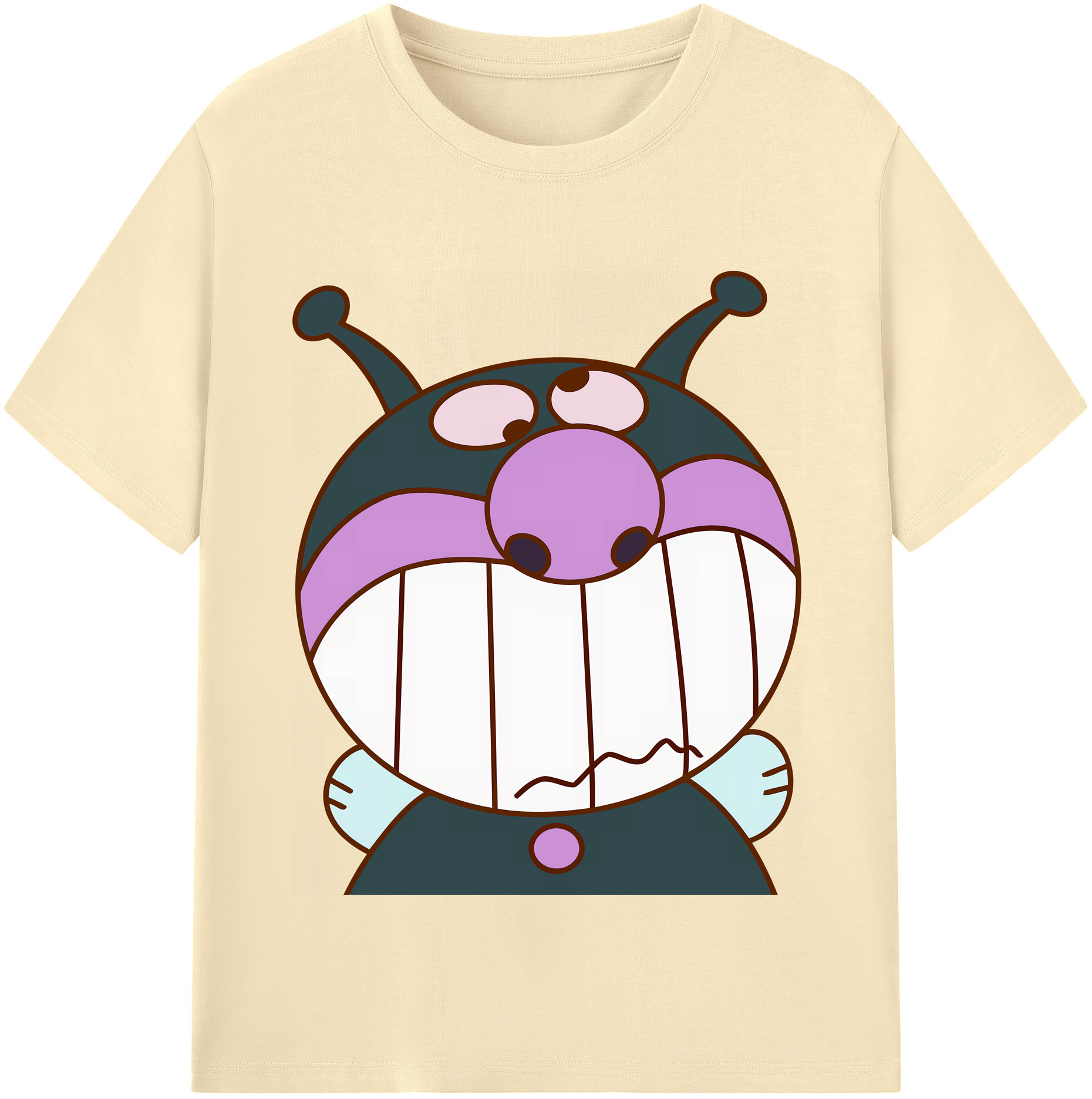 （画像用） アンパンマン Anpanman 綿100％半袖Tシャツ（フロントプリント）