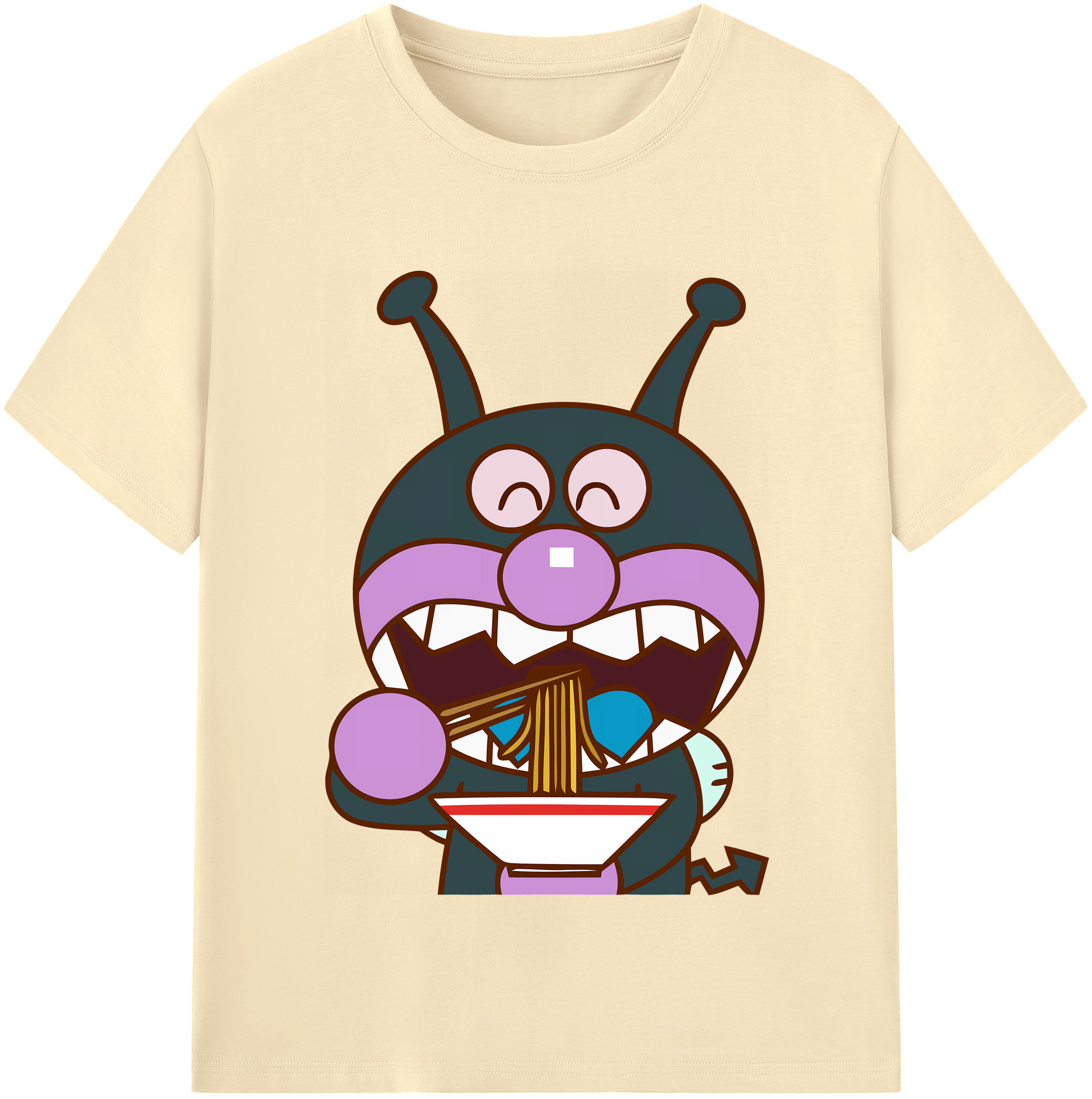 （画像用） アンパンマン Anpanman 綿100％半袖Tシャツ（フロントプリント）