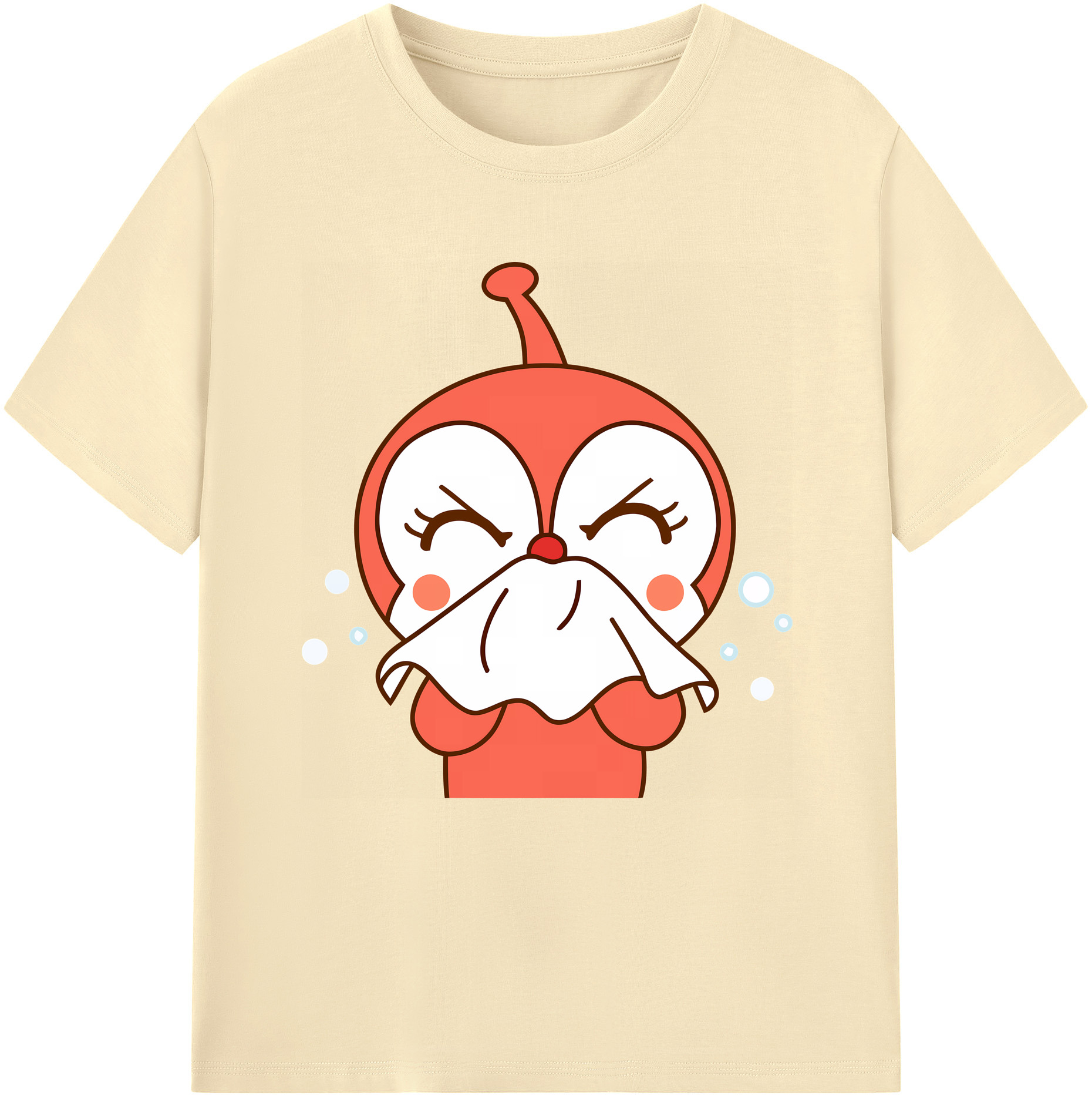 （画像用） アンパンマン Anpanman 綿100％半袖Tシャツ（フロントプリント）