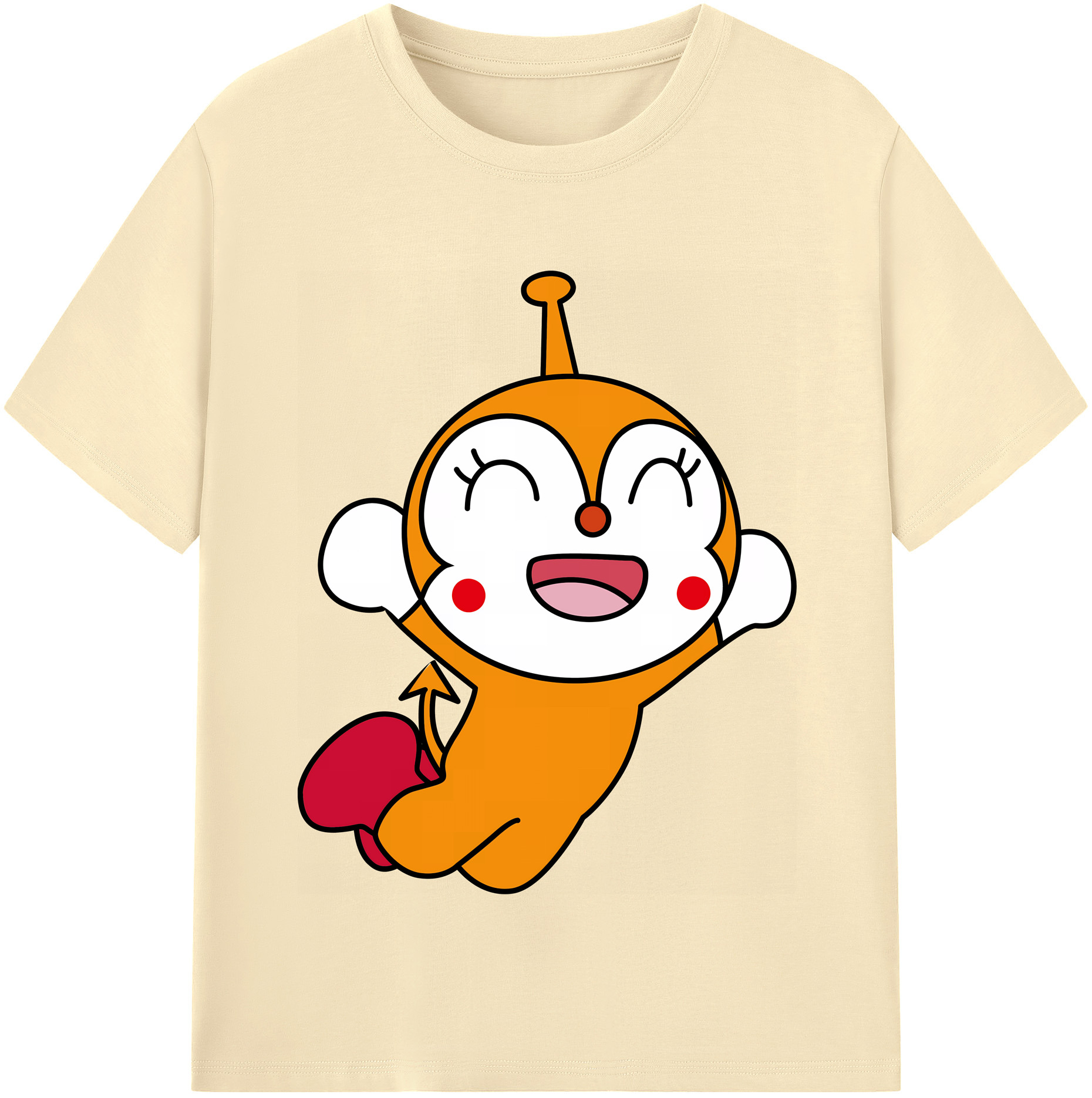 （画像用） アンパンマン Anpanman 綿100％半袖Tシャツ（フロントプリント）