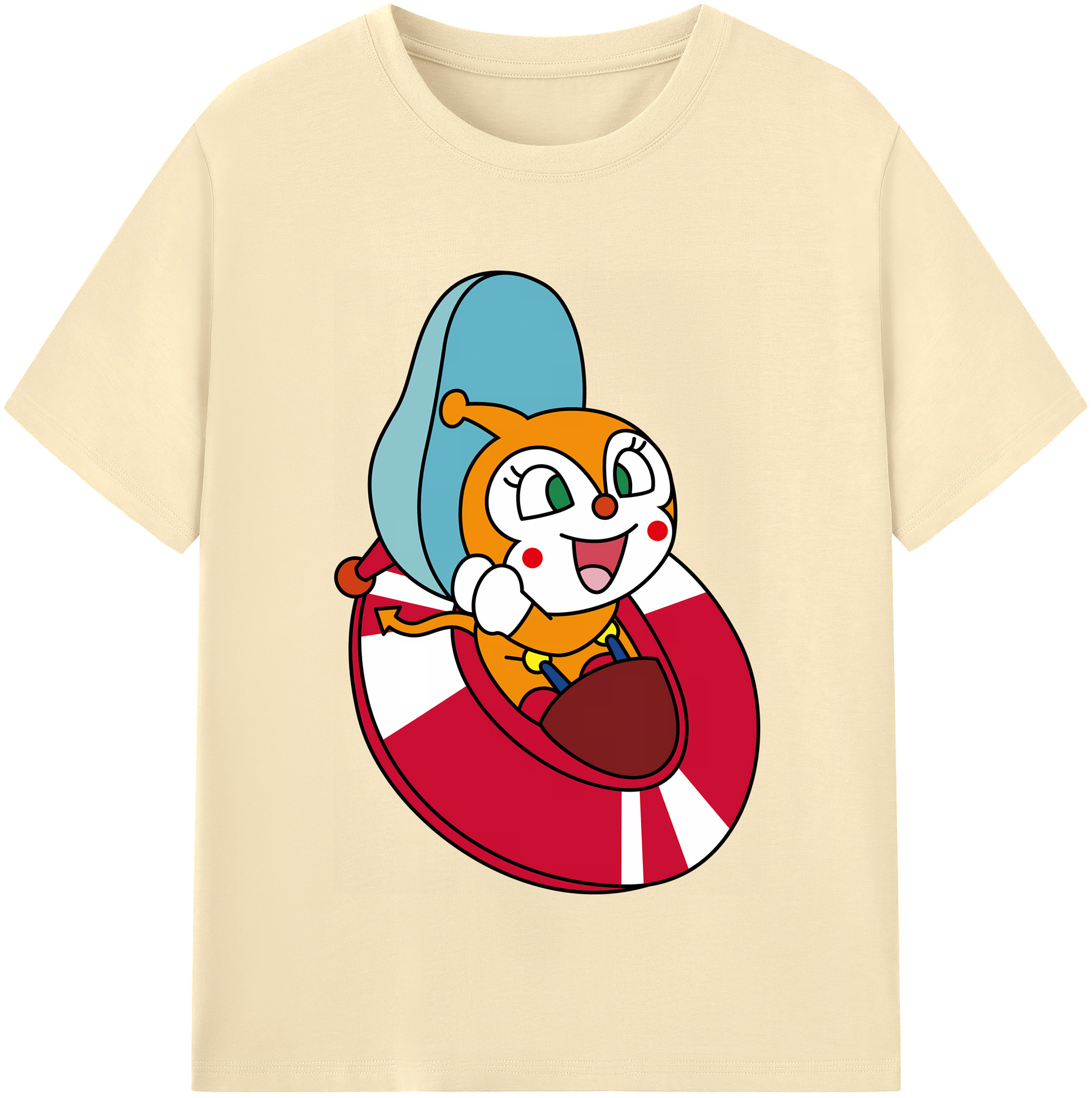 （画像用） アンパンマン Anpanman 綿100％半袖Tシャツ（フロントプリント）