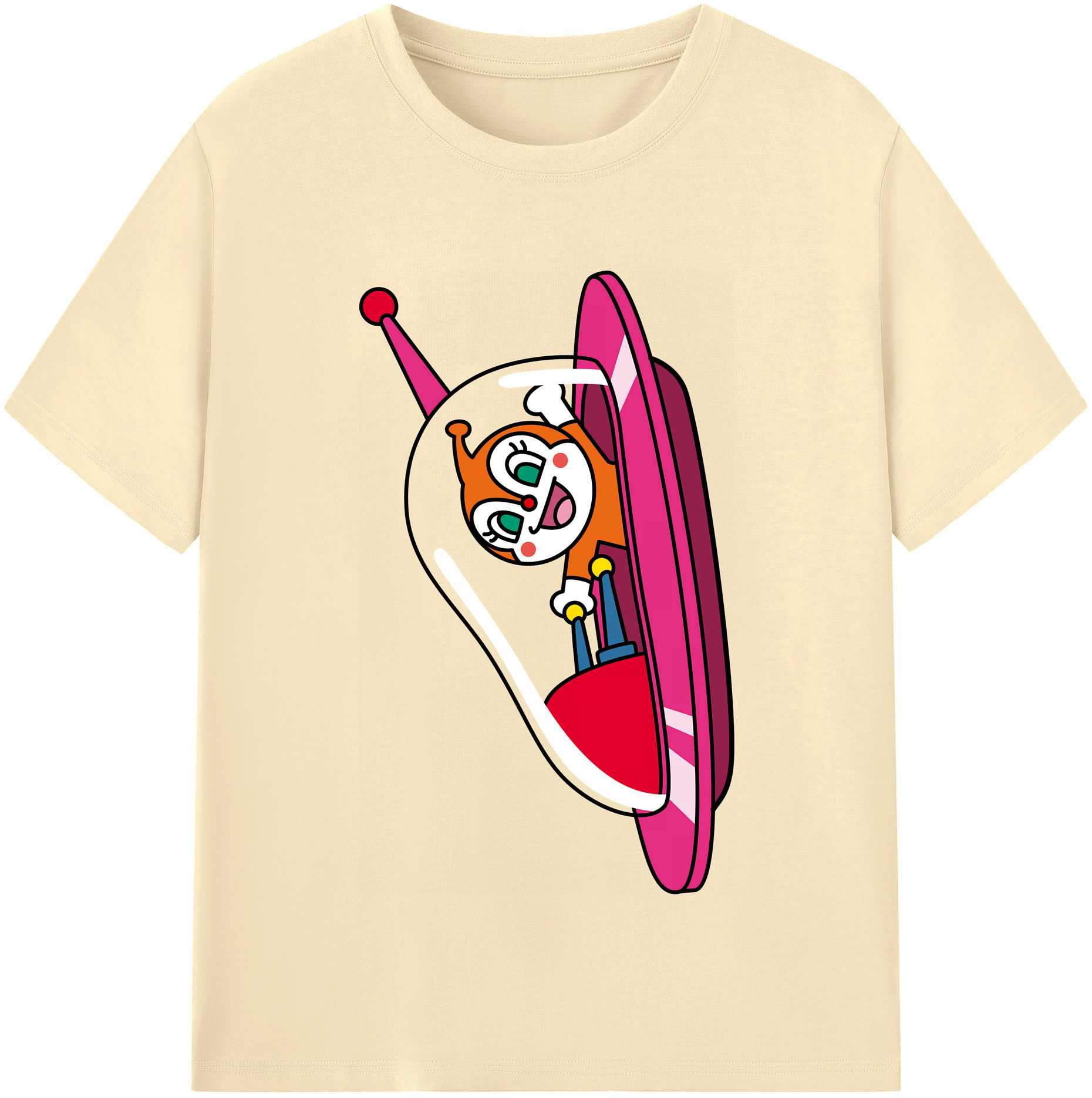 （画像用） アンパンマン Anpanman 綿100％半袖Tシャツ（フロントプリント）
