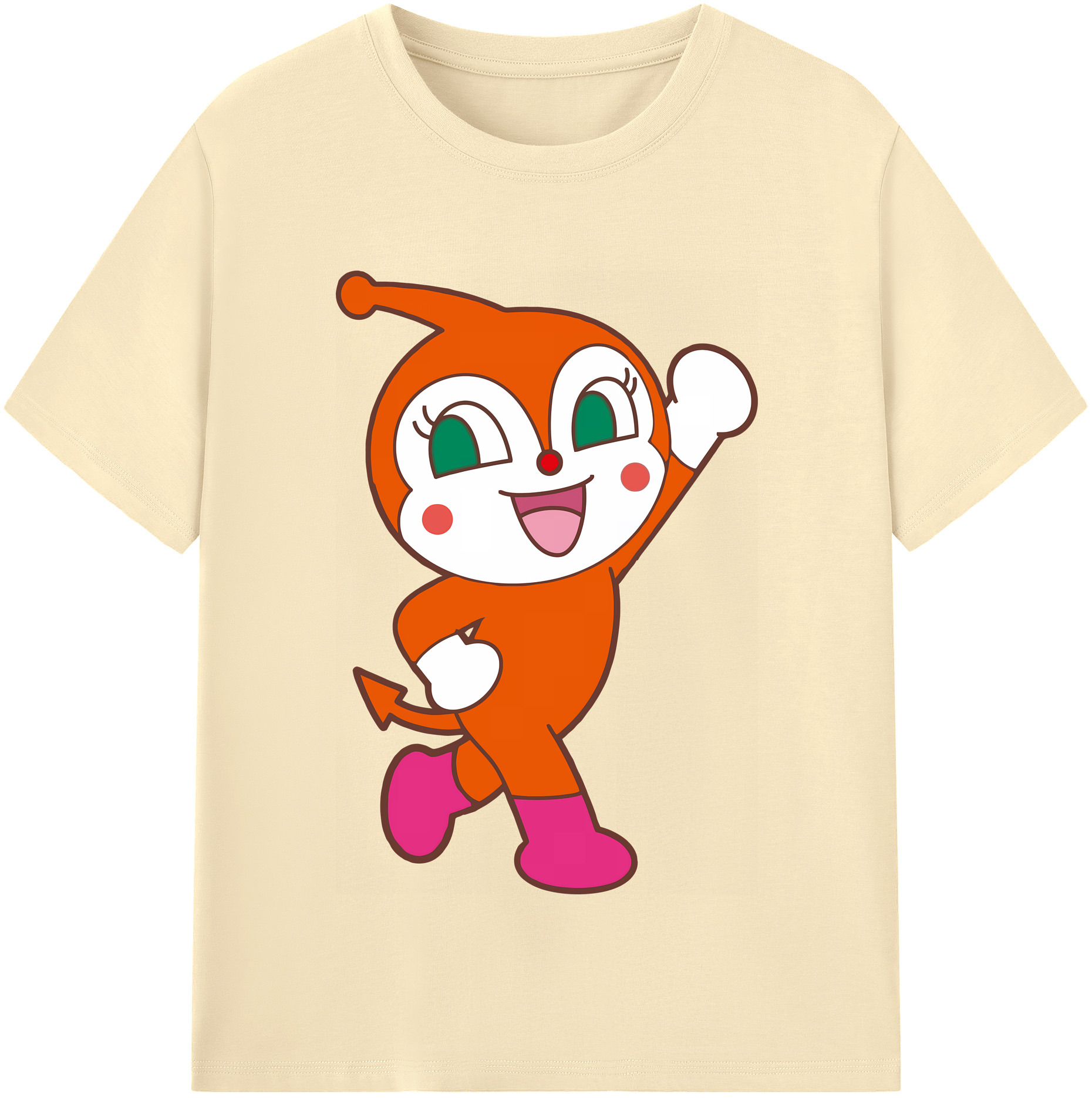 （画像用） アンパンマン Anpanman 綿100％半袖Tシャツ（フロントプリント）