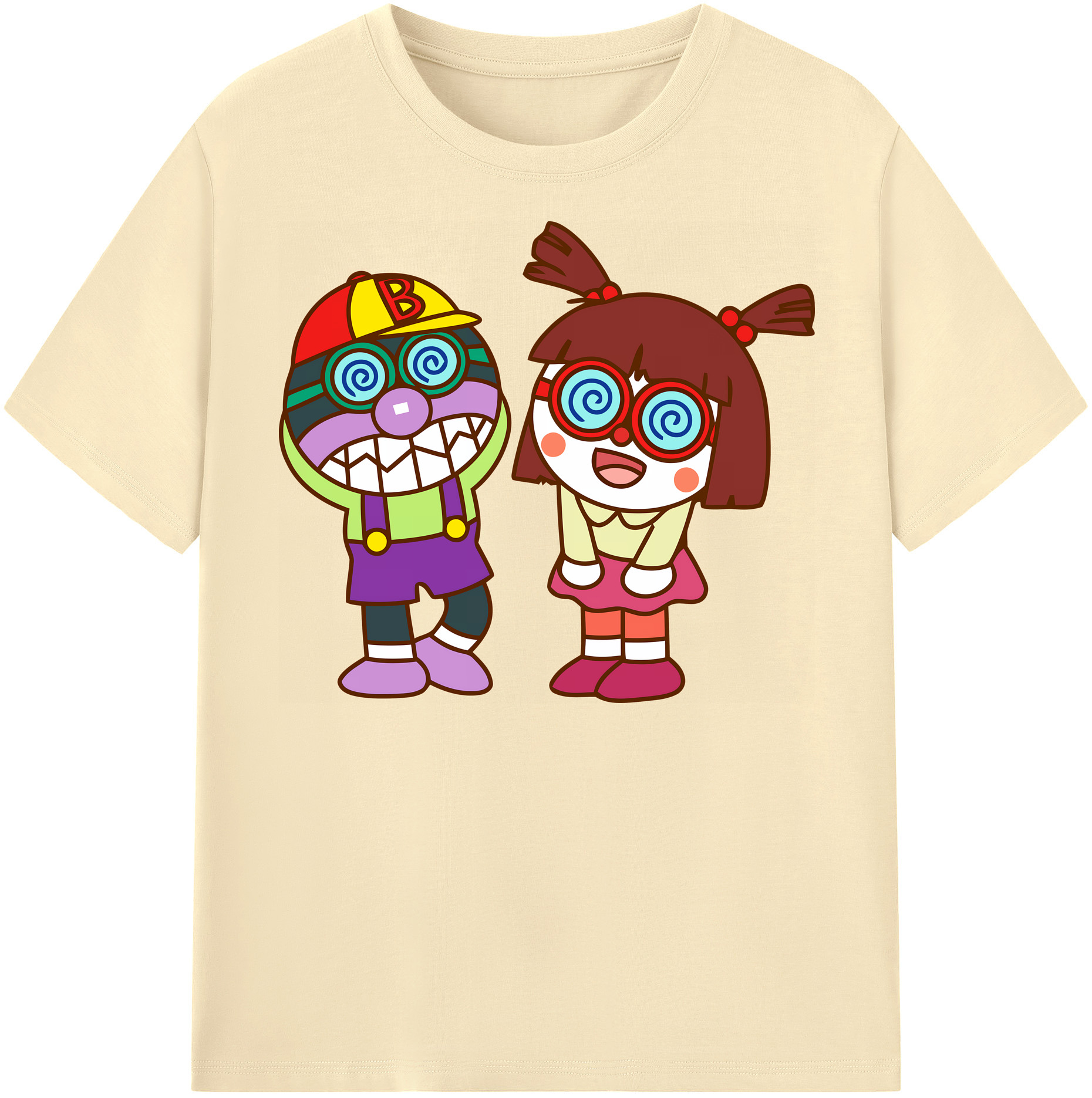 （画像用） アンパンマン Anpanman 綿100％半袖Tシャツ（フロントプリント）