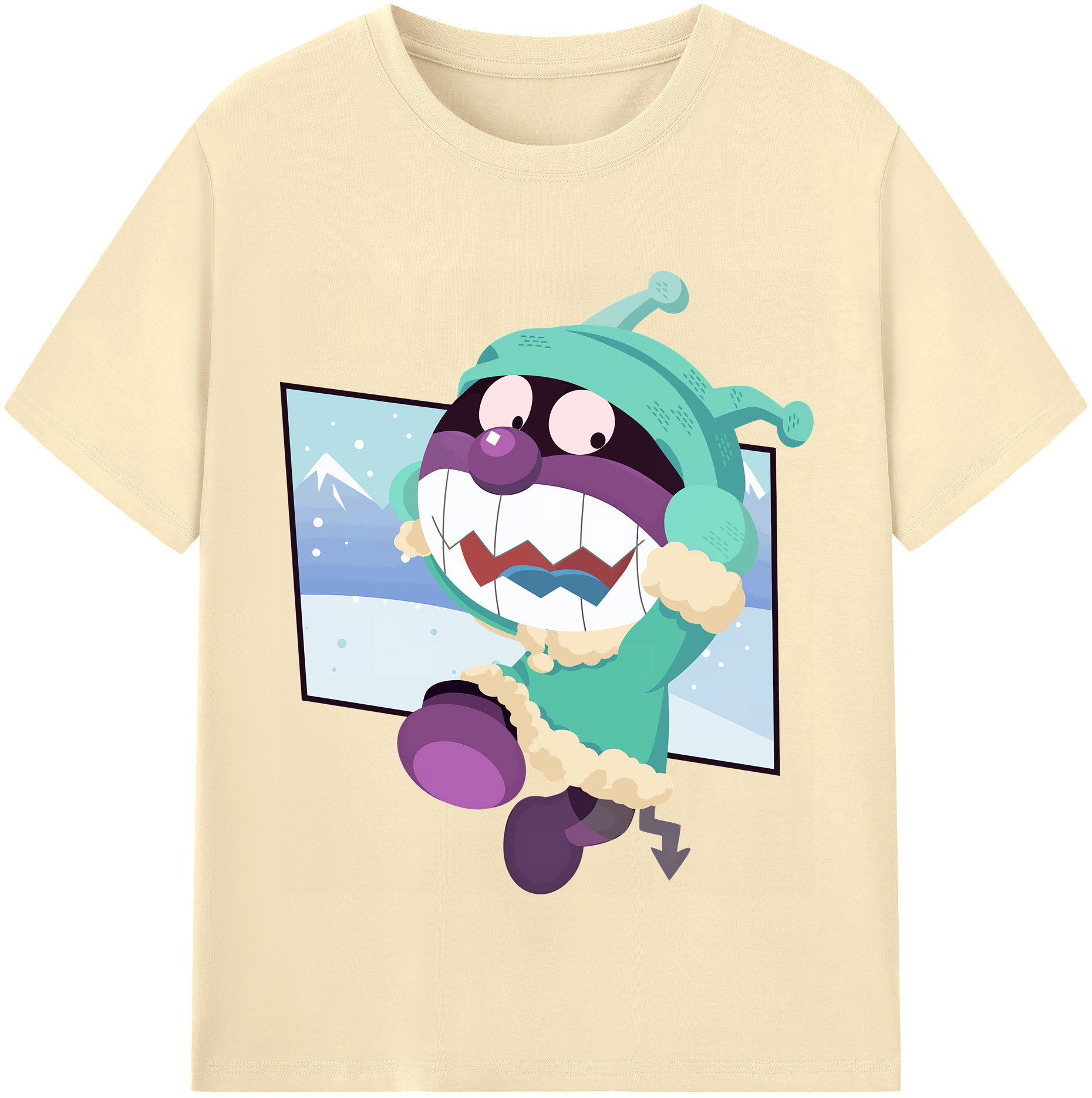 （画像用） アンパンマン Anpanman 綿100％半袖Tシャツ（フロントプリント）