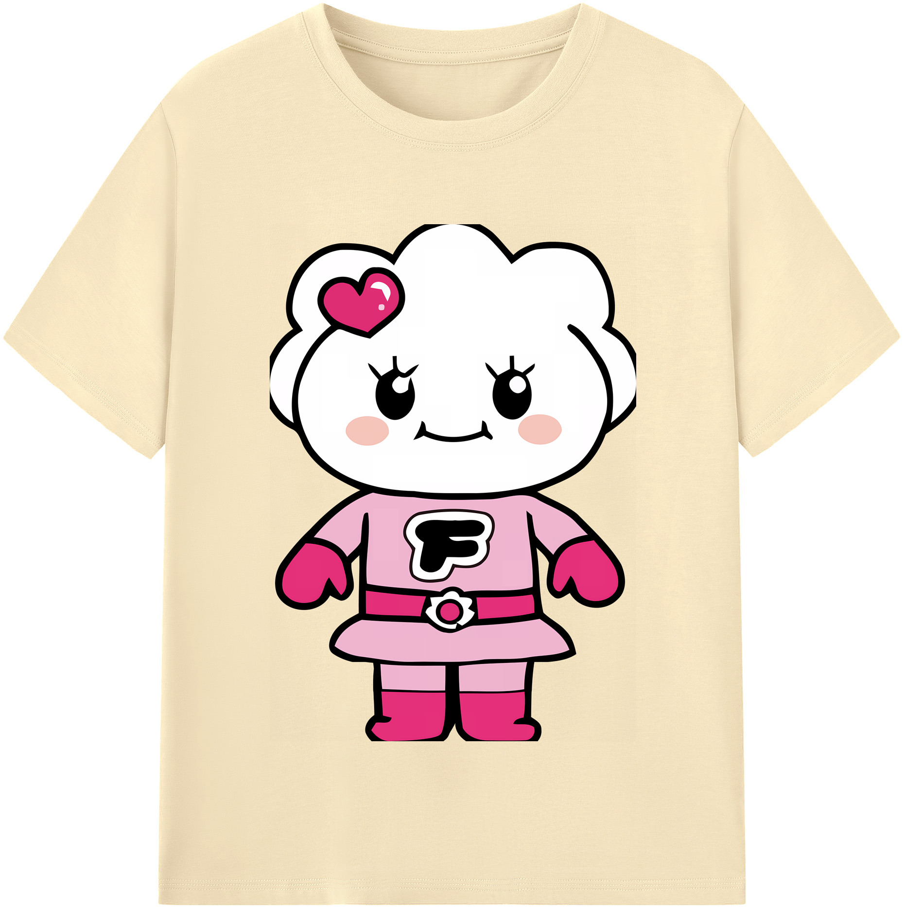 （画像用） アンパンマン Anpanman 綿100％半袖Tシャツ（フロントプリント）