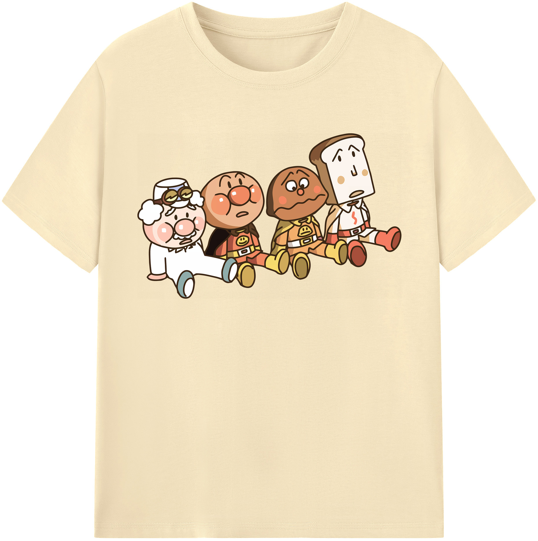 （画像用） アンパンマン Anpanman 綿100％半袖Tシャツ（フロントプリント）