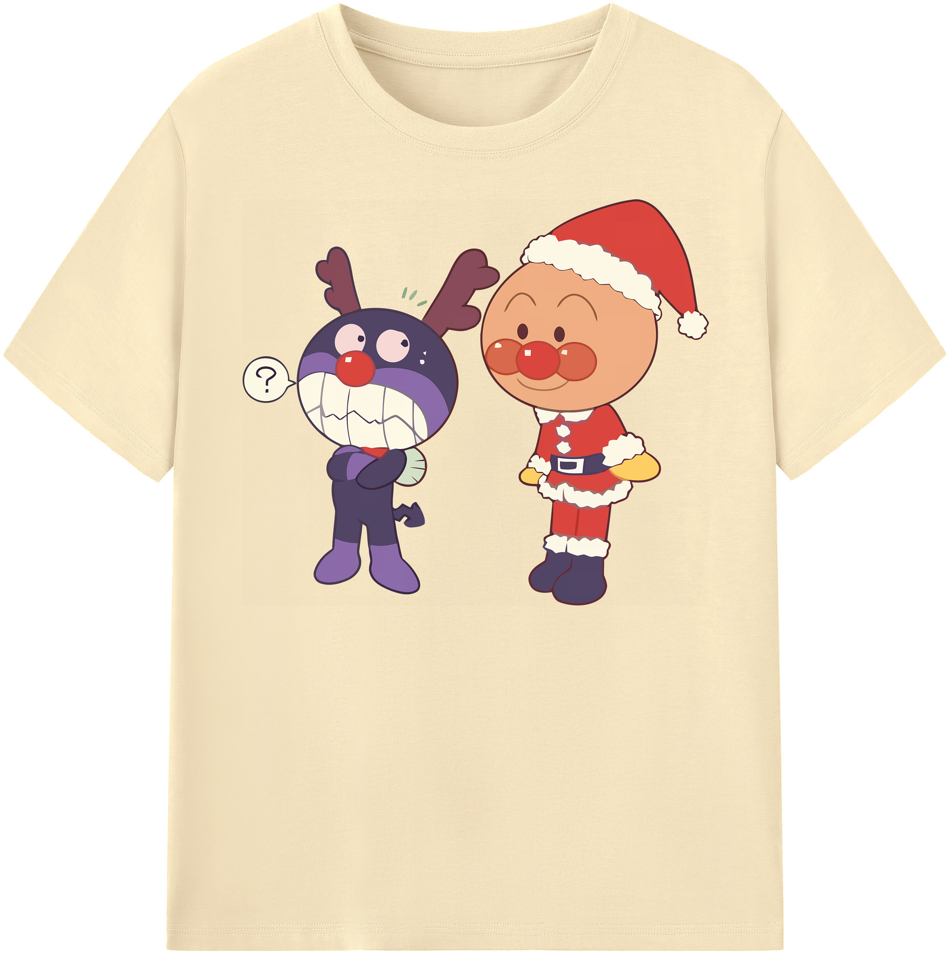 （画像用） アンパンマン Anpanman 綿100％半袖Tシャツ（フロントプリント）