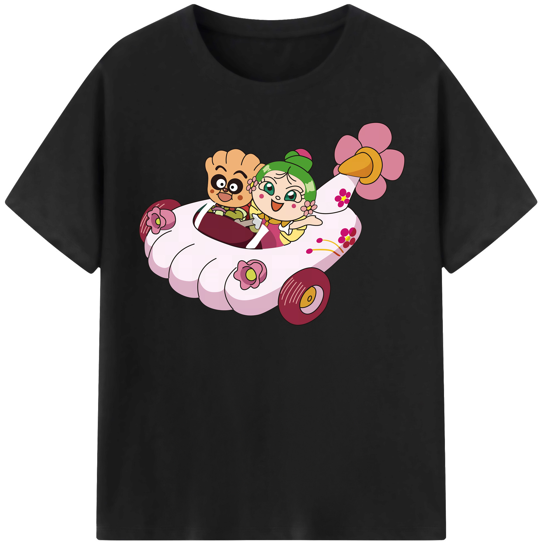 （画像用） アンパンマン Anpanman 綿100％半袖Tシャツ（フロントプリント）