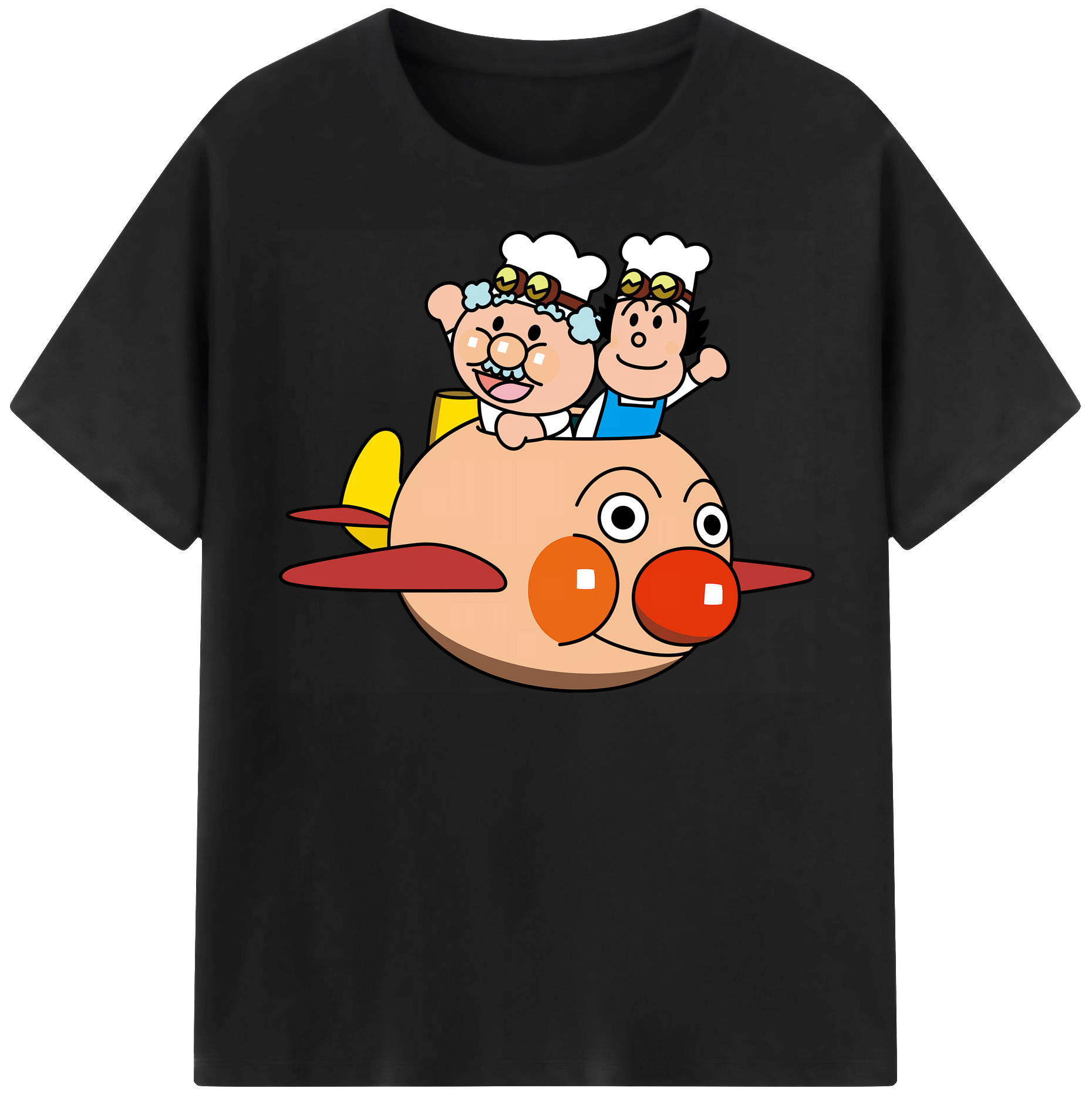 （画像用） アンパンマン Anpanman 綿100％半袖Tシャツ（フロントプリント）