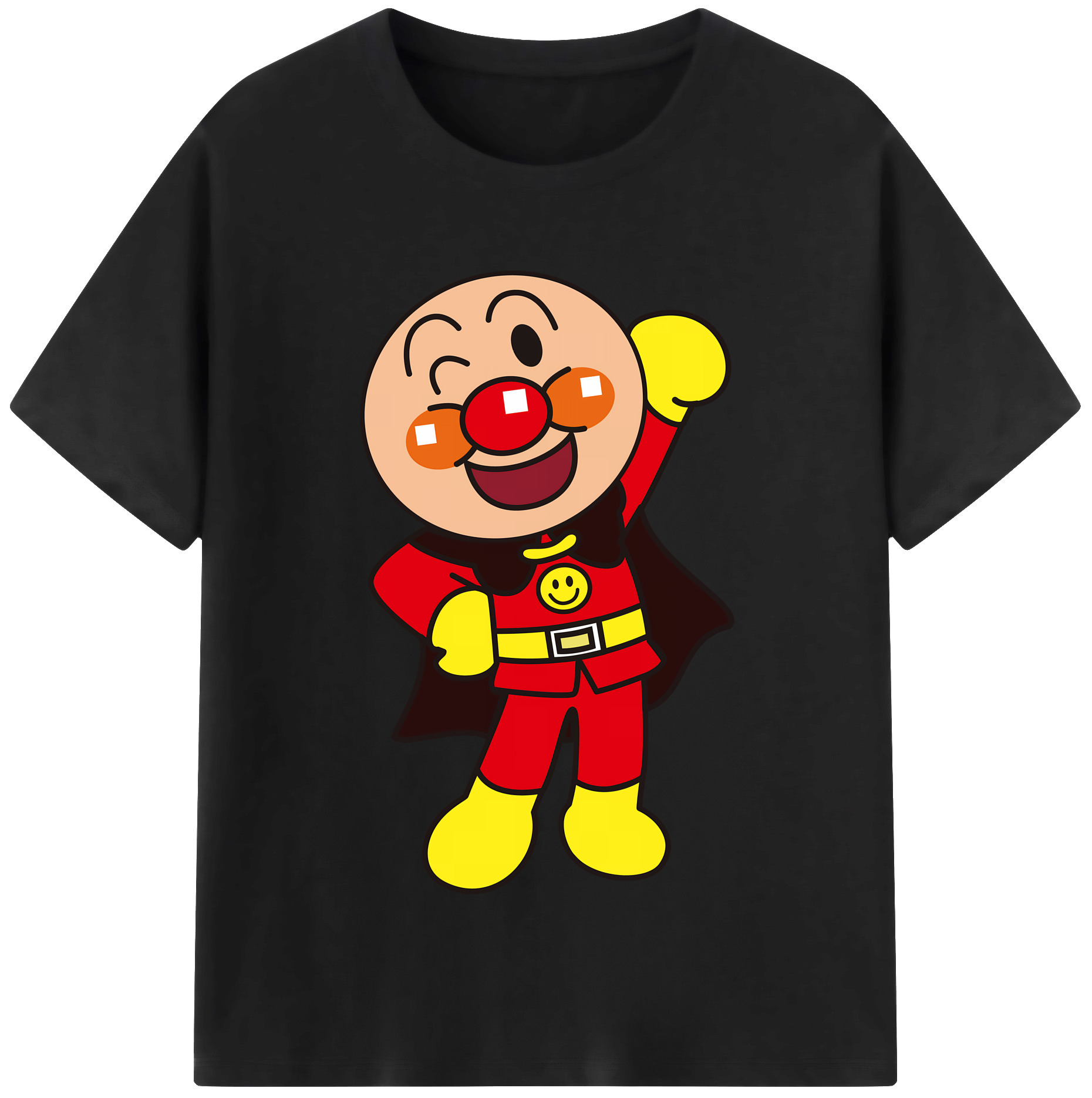 （画像用） アンパンマン Anpanman 綿100％半袖Tシャツ（フロントプリント）
