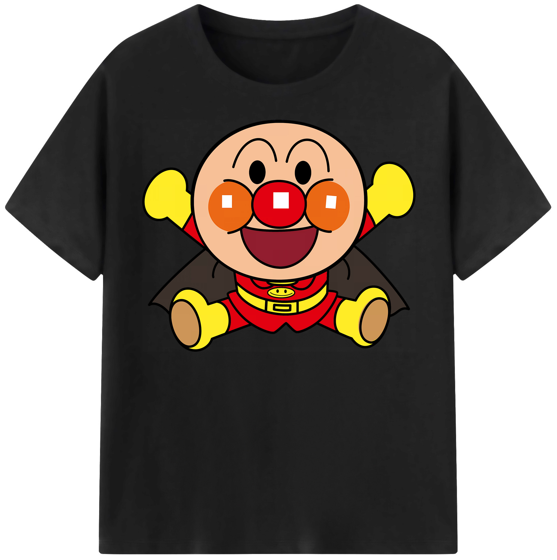 （画像用） アンパンマン Anpanman 綿100％半袖Tシャツ（フロントプリント）