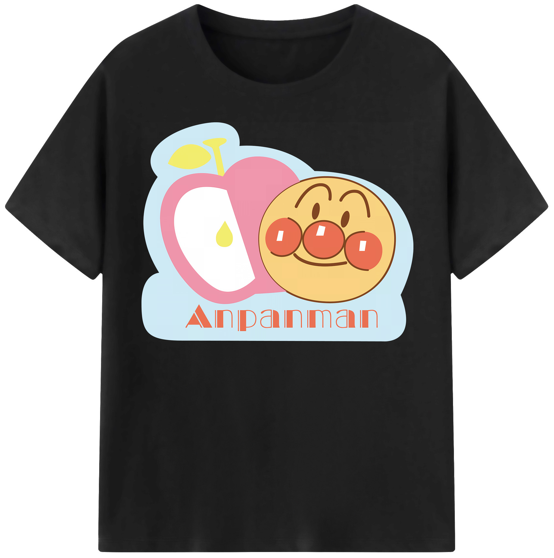 （画像用） アンパンマン Anpanman 綿100％半袖Tシャツ（フロントプリント）