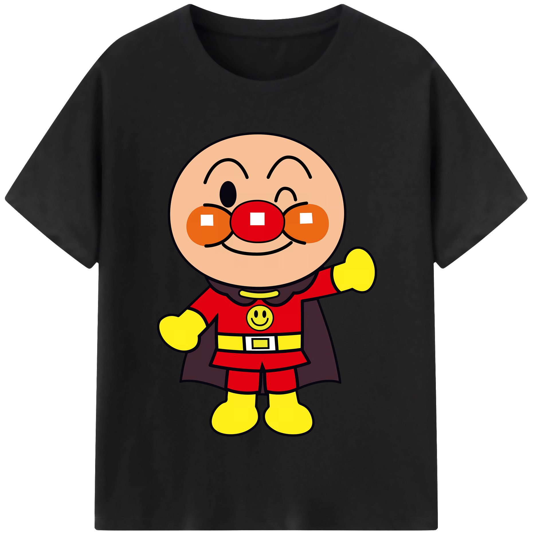（画像用） アンパンマン Anpanman 綿100％半袖Tシャツ（フロントプリント）