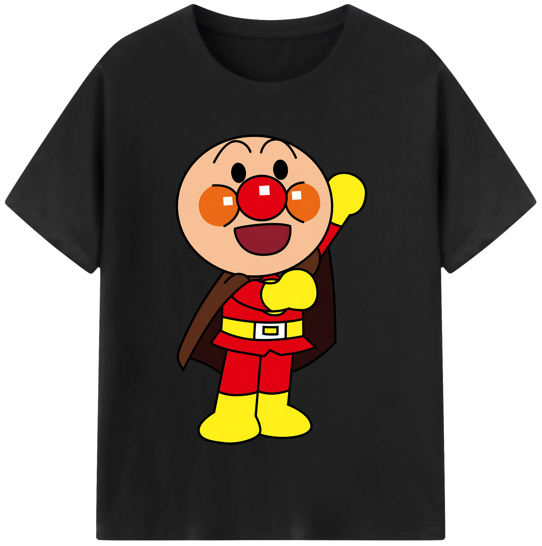 （画像用） アンパンマン Anpanman 綿100％半袖Tシャツ（フロントプリント）