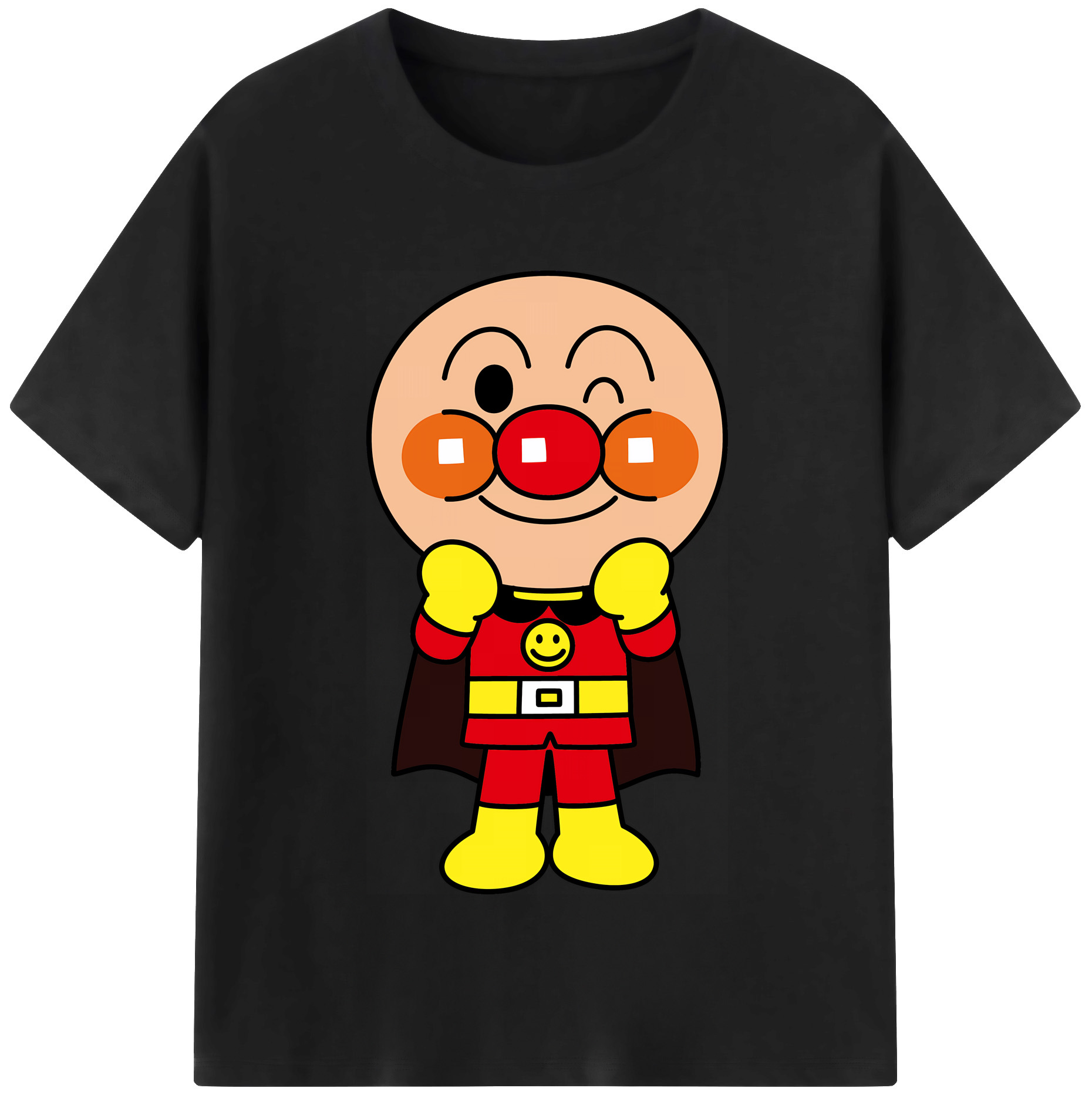 （画像用） アンパンマン Anpanman 綿100％半袖Tシャツ（フロントプリント）