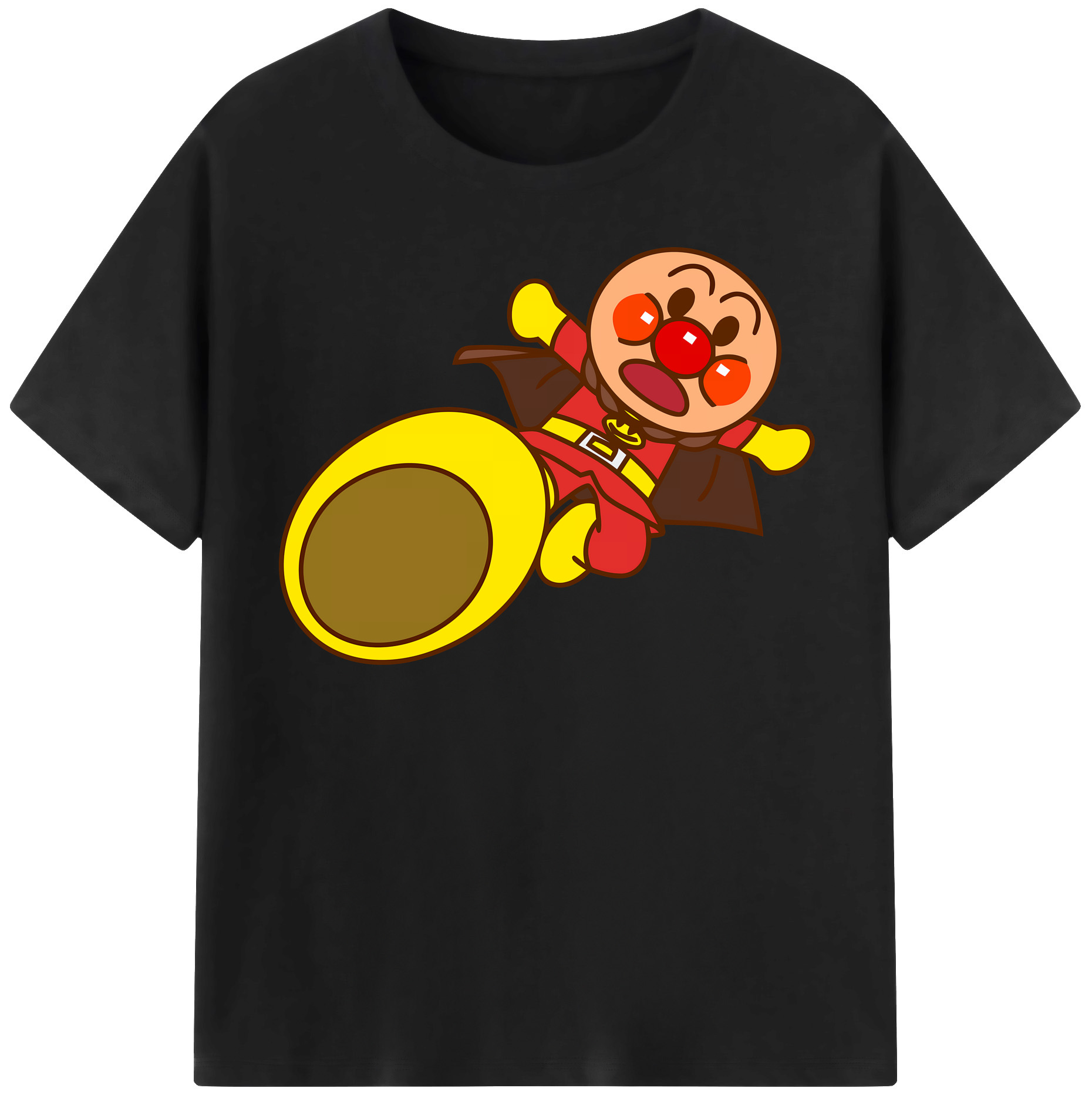 （画像用） アンパンマン Anpanman 綿100％半袖Tシャツ（フロントプリント）