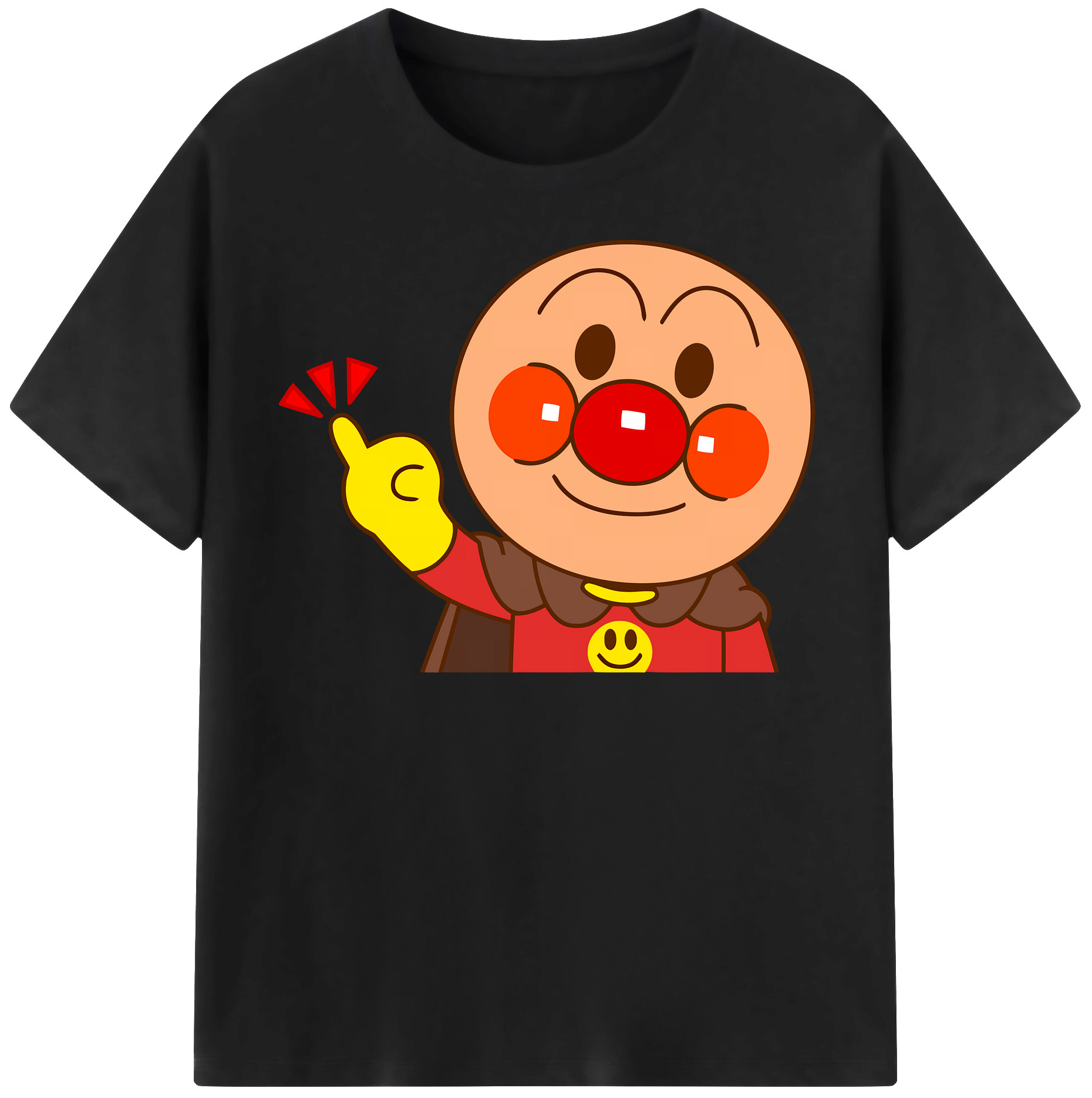 （画像用） アンパンマン Anpanman 綿100％半袖Tシャツ（フロントプリント）