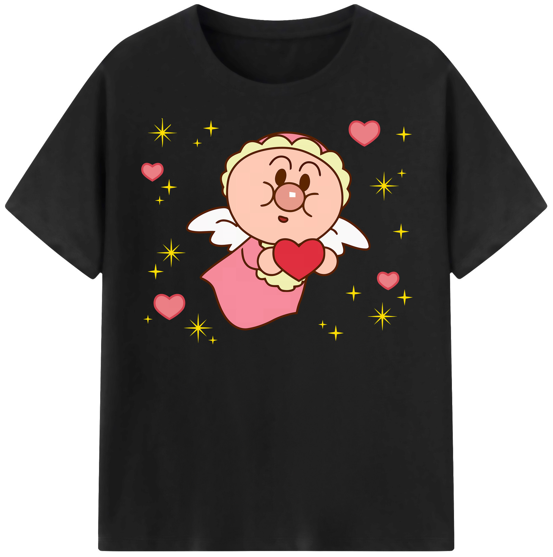 （画像用） アンパンマン Anpanman 綿100％半袖Tシャツ（フロントプリント）