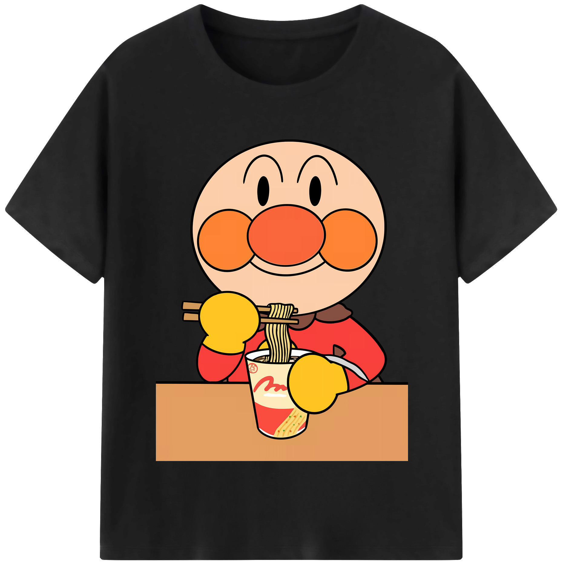 （画像用） アンパンマン Anpanman 綿100％半袖Tシャツ（フロントプリント）