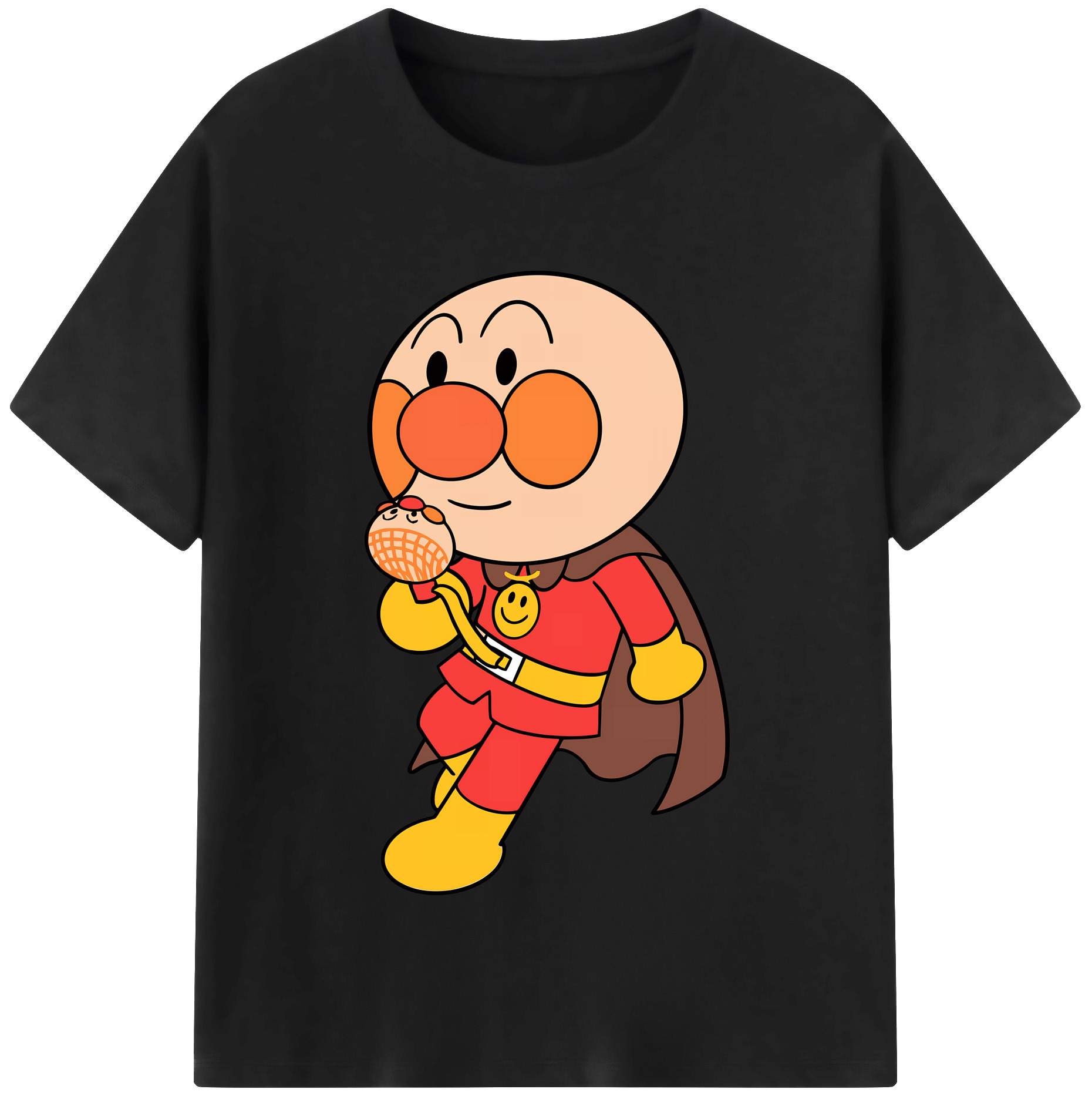 （画像用） アンパンマン Anpanman 綿100％半袖Tシャツ（フロントプリント）