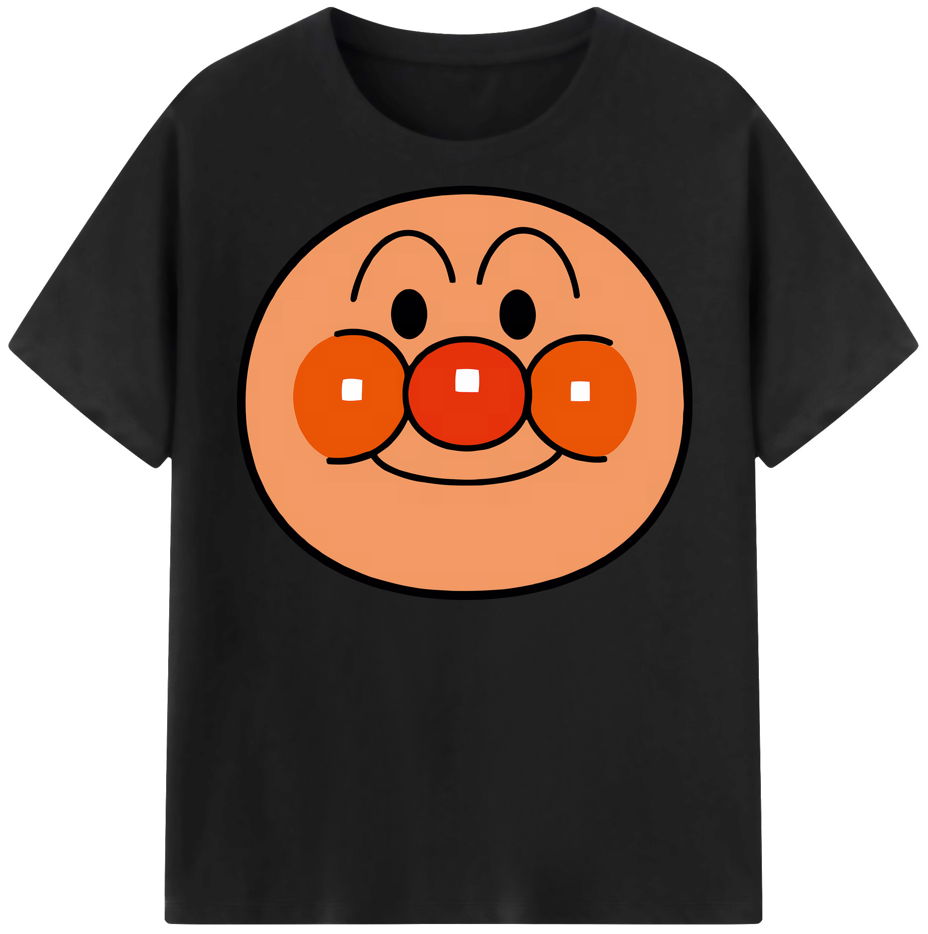 （画像用） アンパンマン Anpanman 綿100％半袖Tシャツ（フロントプリント）