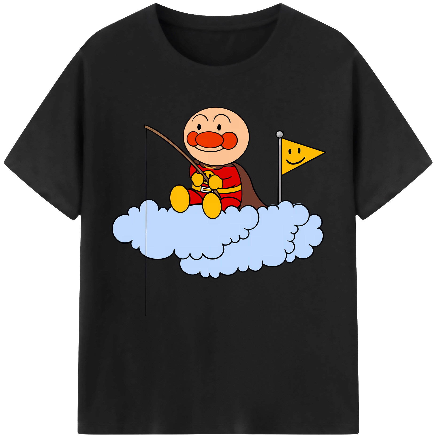 （画像用） アンパンマン Anpanman 綿100％半袖Tシャツ（フロントプリント）