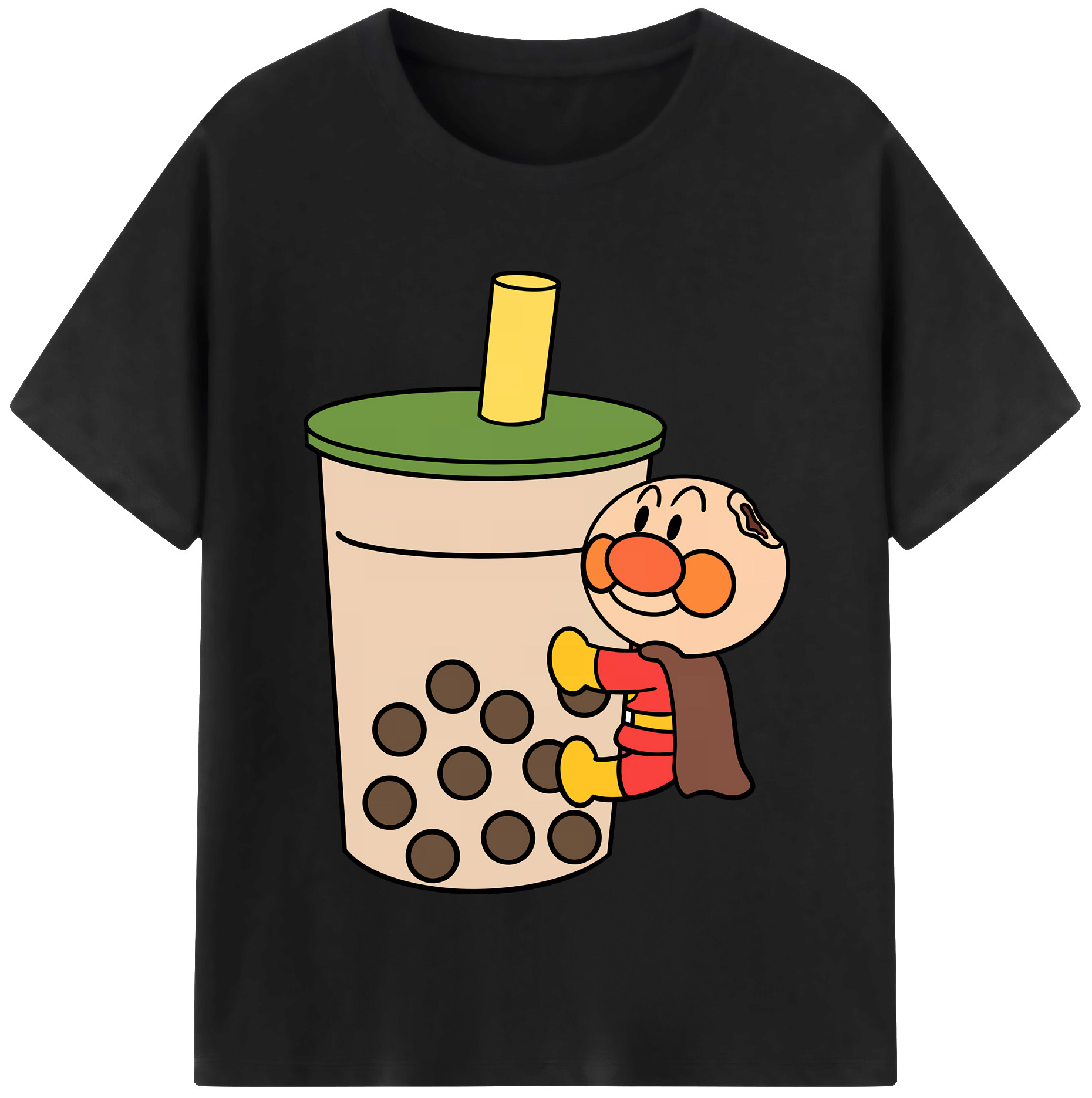 （画像用） アンパンマン Anpanman 綿100％半袖Tシャツ（フロントプリント）