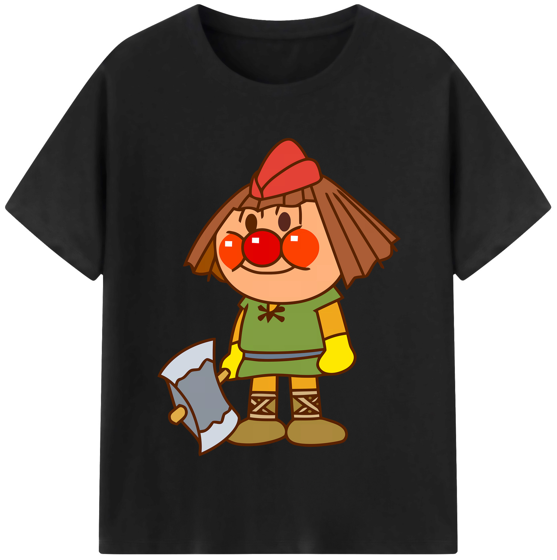 （画像用） アンパンマン Anpanman 綿100％半袖Tシャツ（フロントプリント）