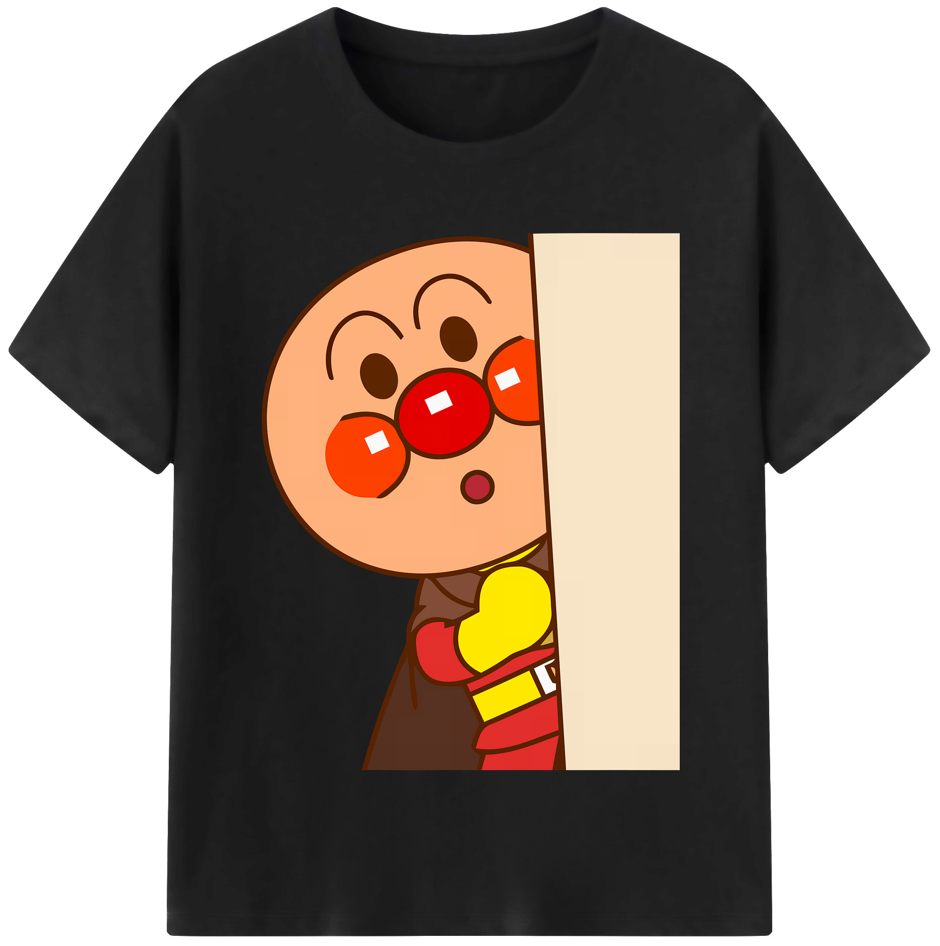 （画像用） アンパンマン Anpanman 綿100％半袖Tシャツ（フロントプリント）