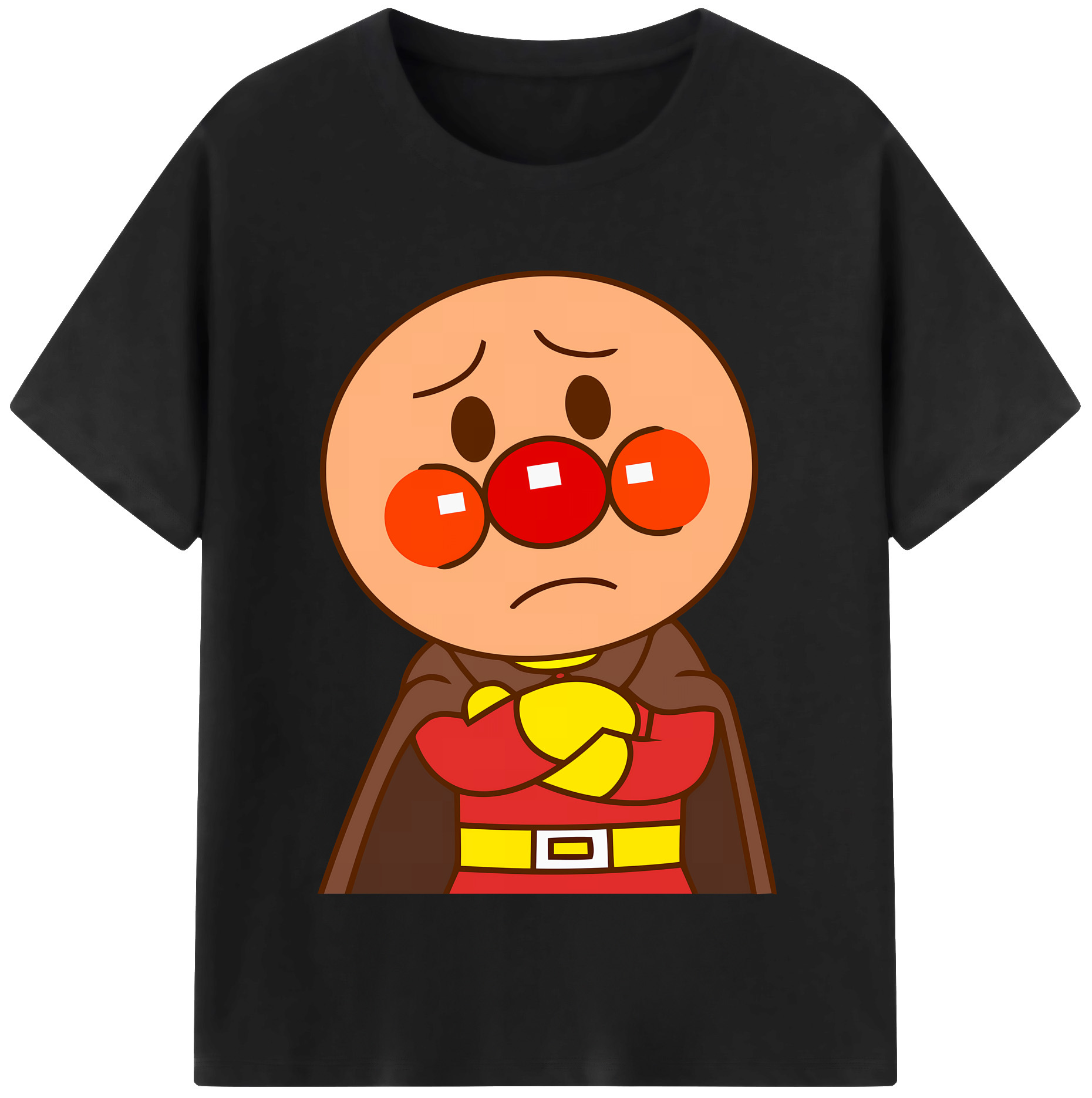 （画像用） アンパンマン Anpanman 綿100％半袖Tシャツ（フロントプリント）