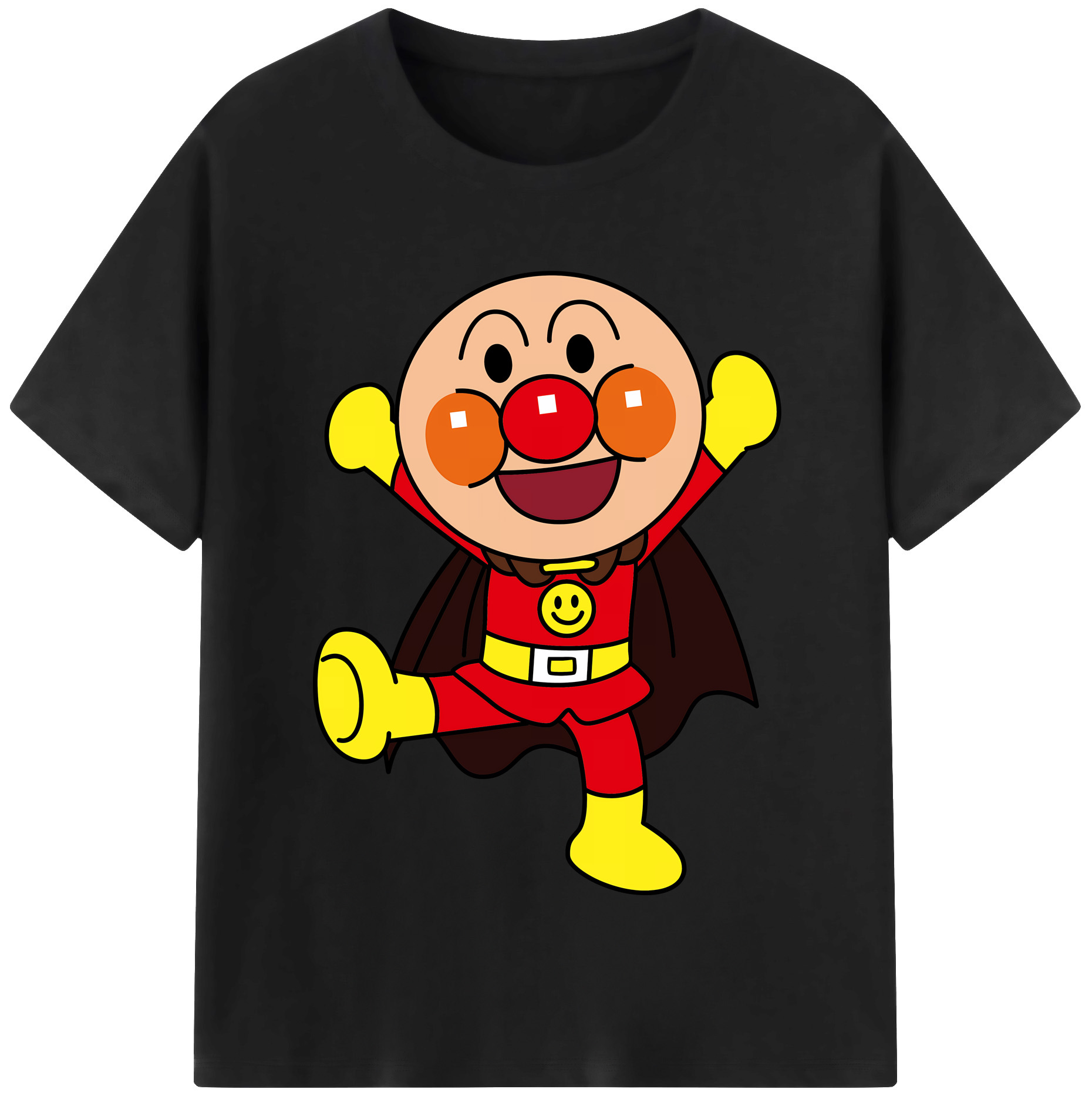 （画像用） アンパンマン Anpanman 綿100％半袖Tシャツ（フロントプリント）