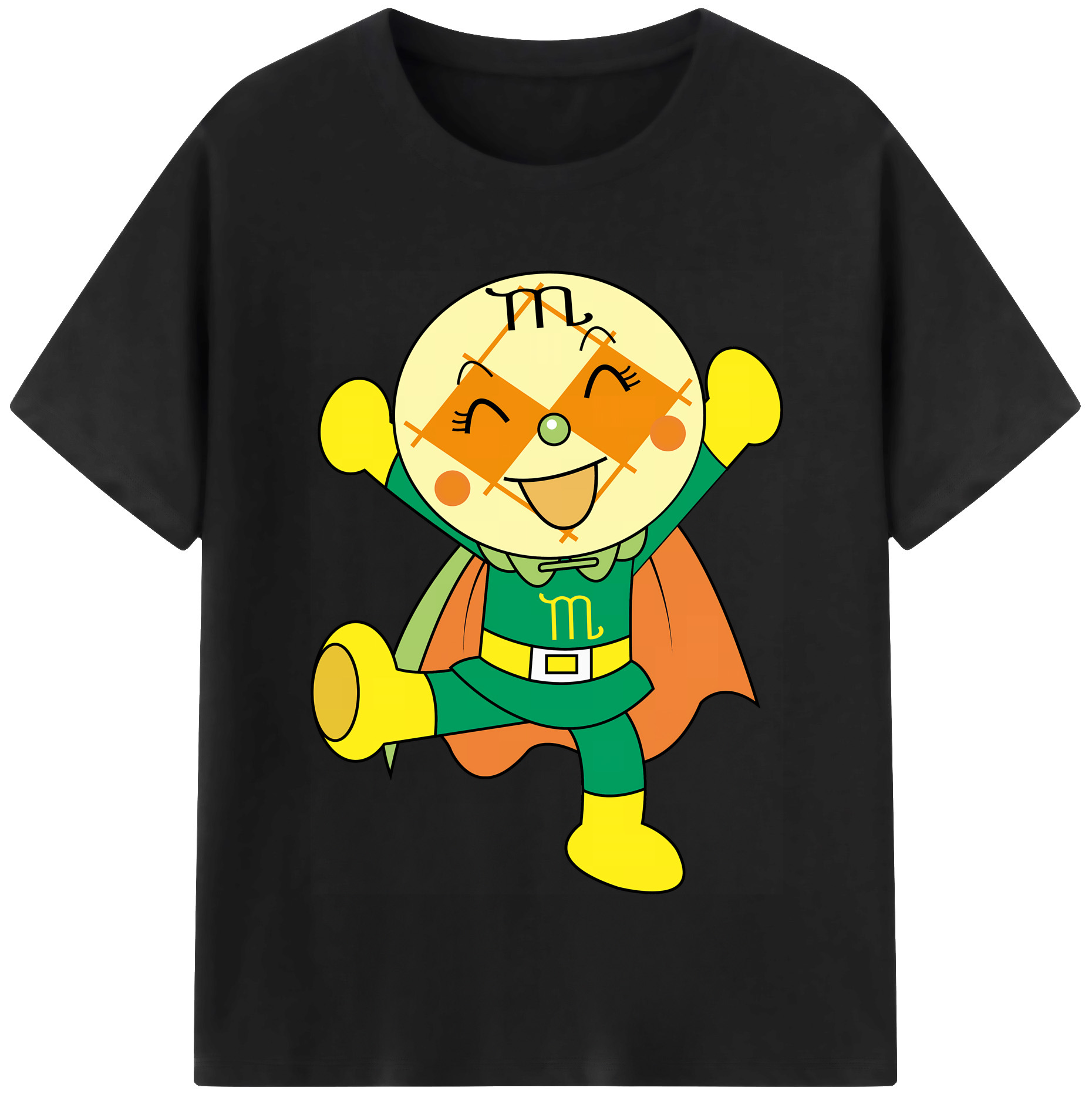 （画像用） アンパンマン Anpanman 綿100％半袖Tシャツ（フロントプリント）