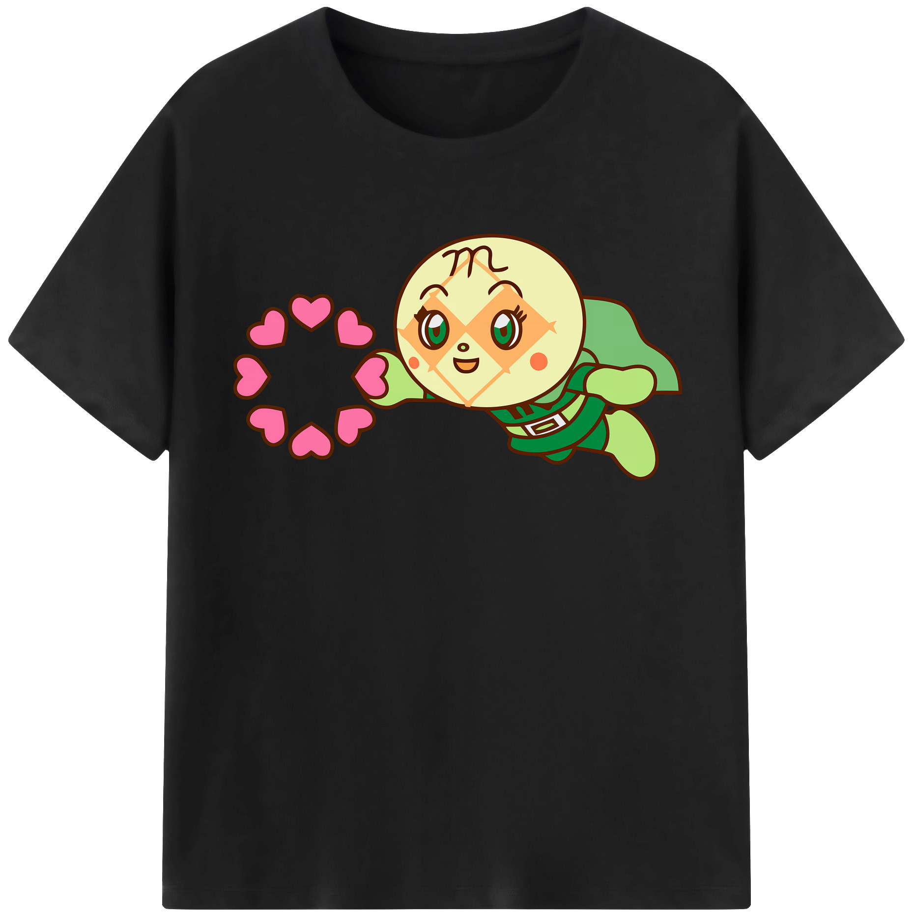 （画像用） アンパンマン Anpanman 綿100％半袖Tシャツ（フロントプリント）