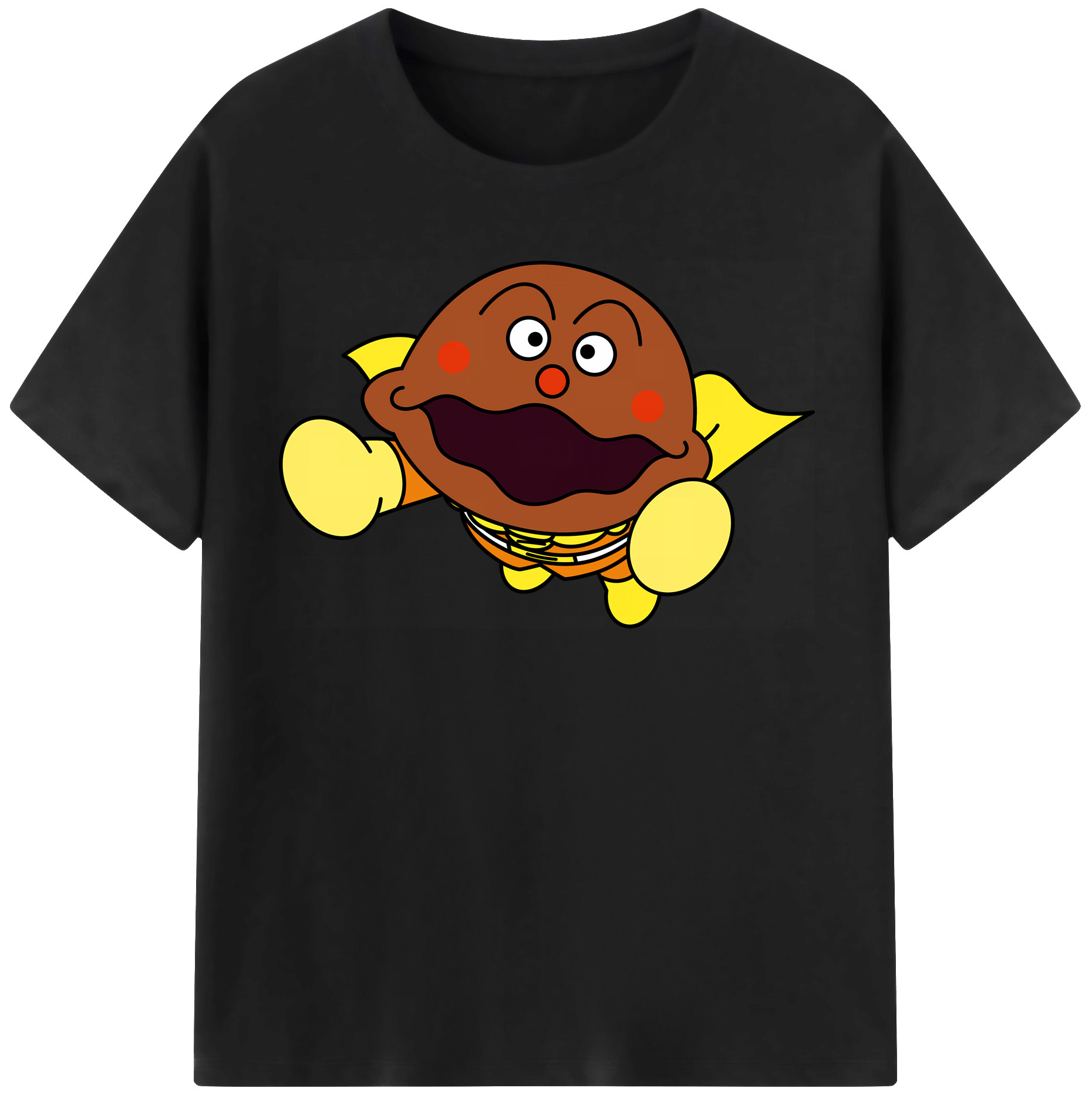 （画像用） アンパンマン Anpanman 綿100％半袖Tシャツ（フロントプリント）