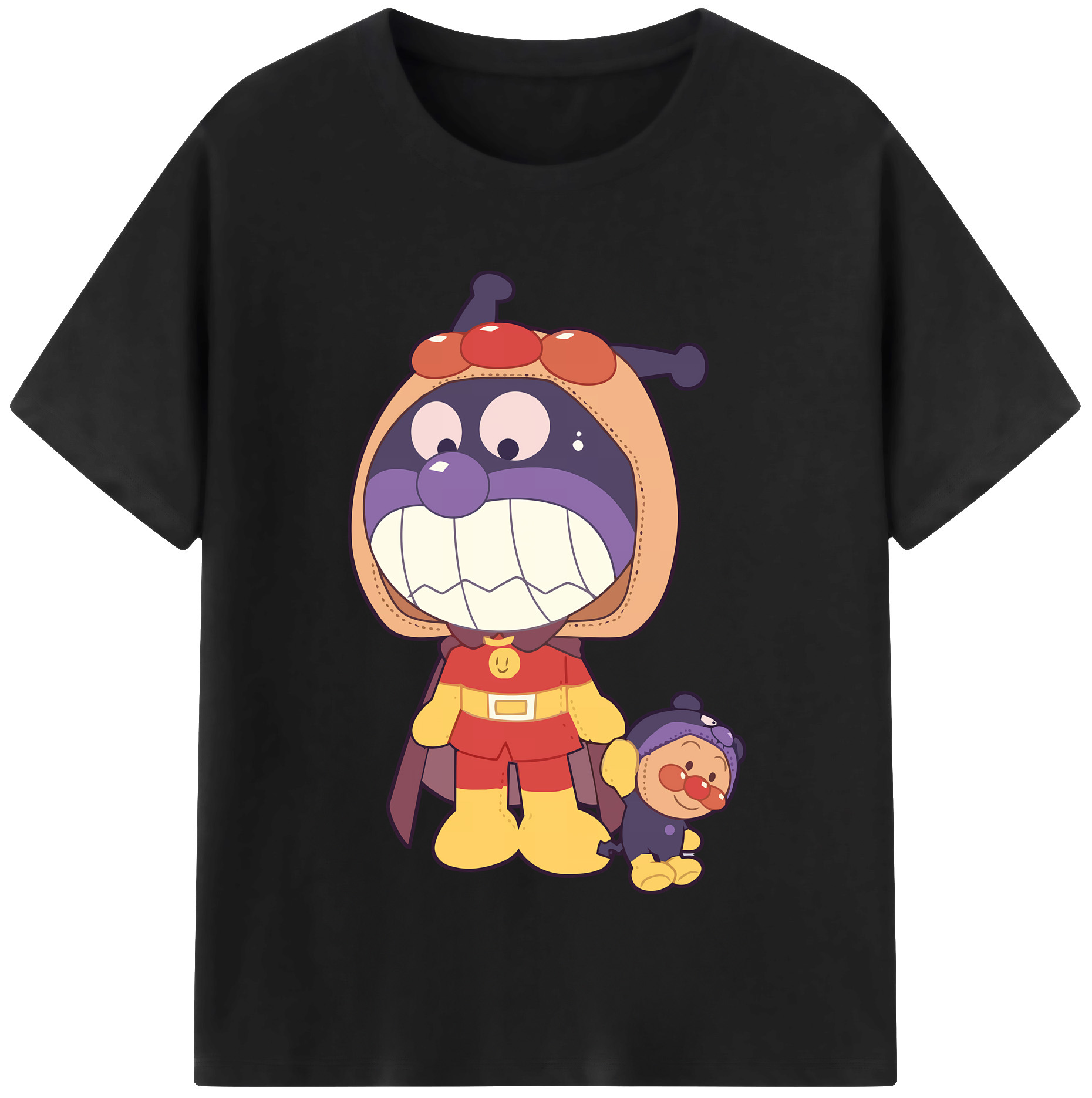 （画像用） アンパンマン Anpanman 綿100％半袖Tシャツ（フロントプリント）