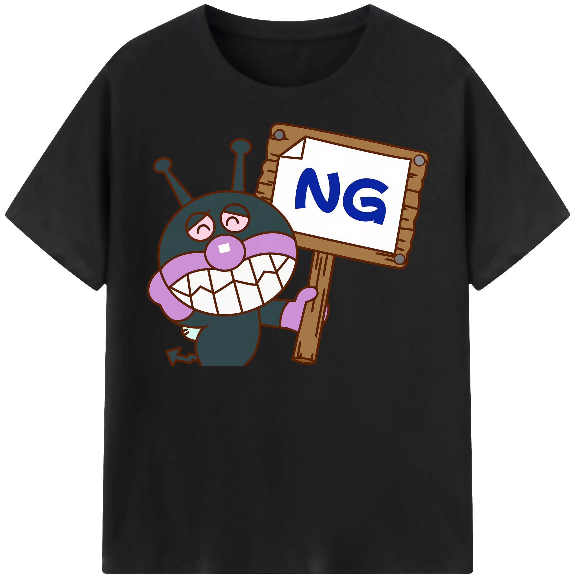 （画像用） アンパンマン Anpanman 綿100％半袖Tシャツ（フロントプリント）