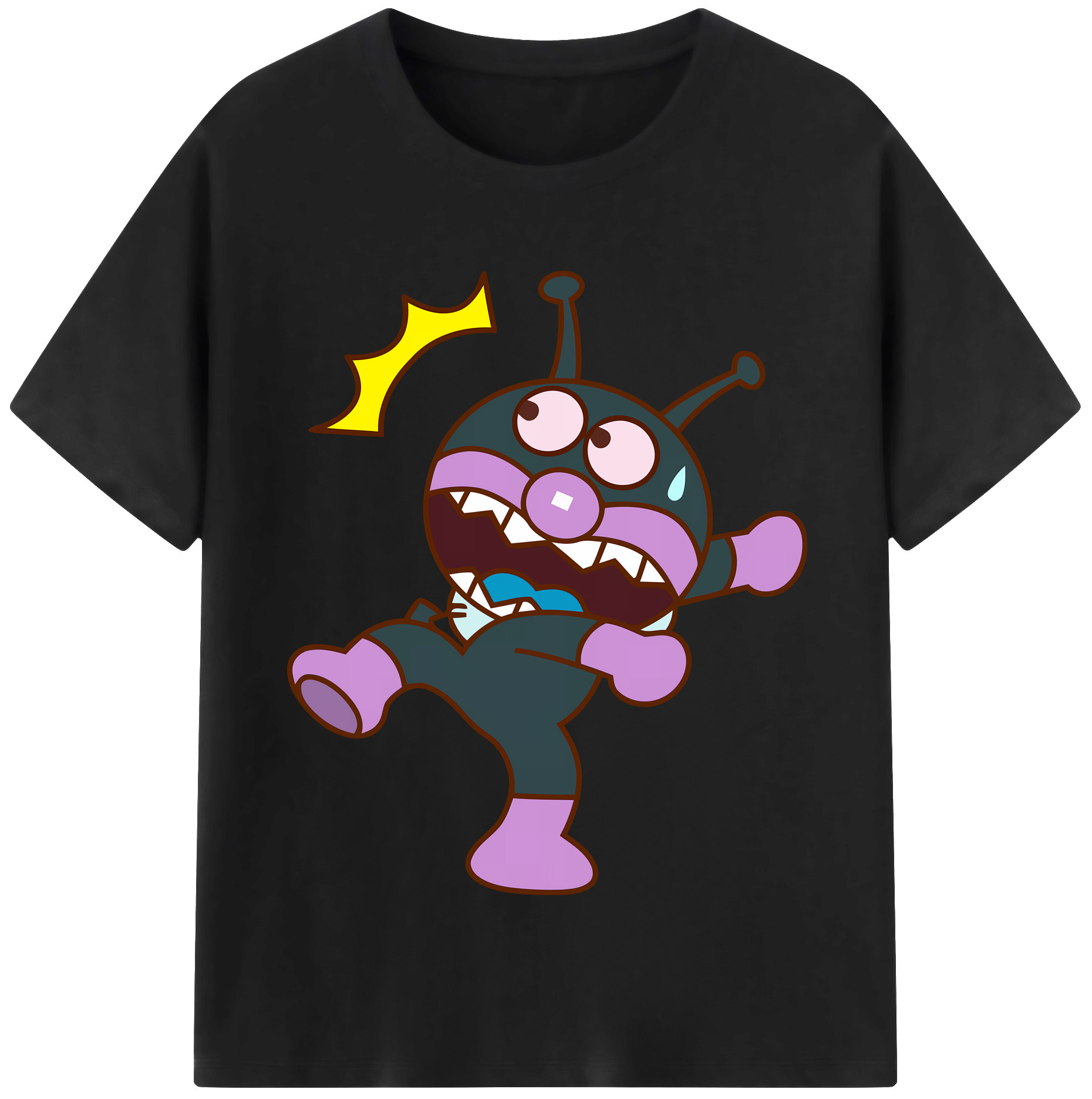 （画像用） アンパンマン Anpanman 綿100％半袖Tシャツ（フロントプリント）