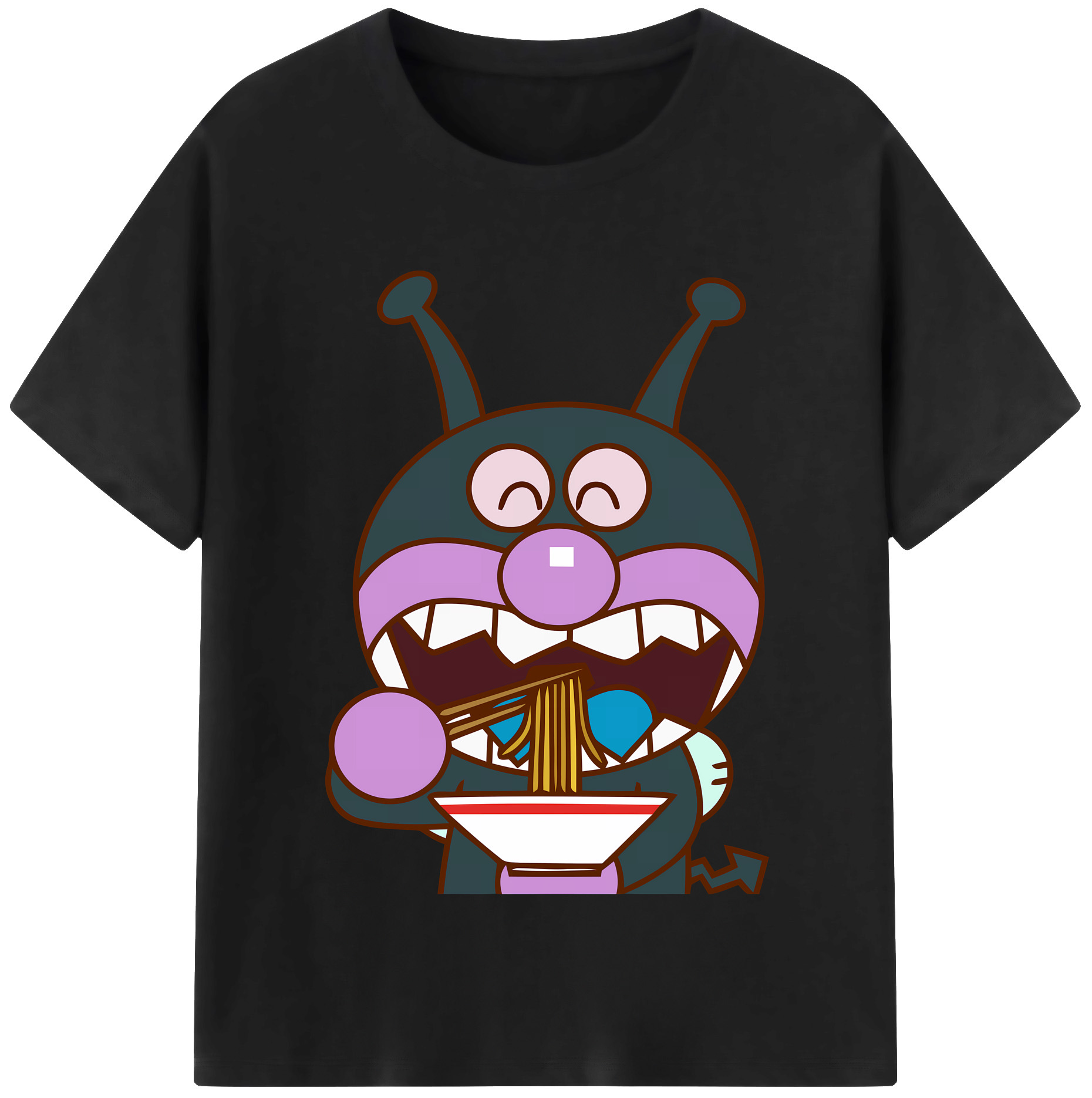 （画像用） アンパンマン Anpanman 綿100％半袖Tシャツ（フロントプリント）