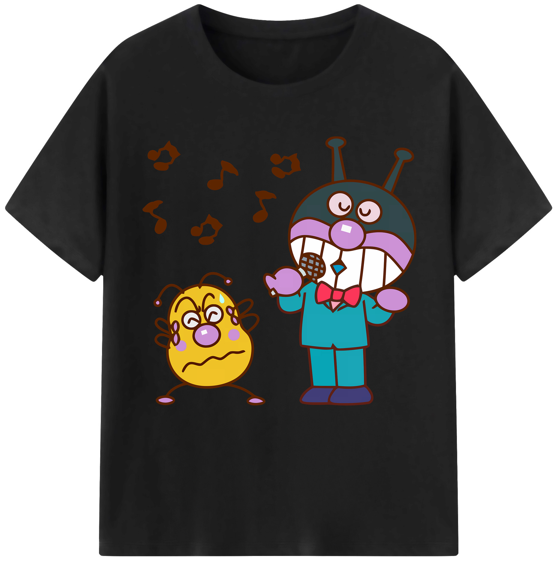 （画像用） アンパンマン Anpanman 綿100％半袖Tシャツ（フロントプリント）